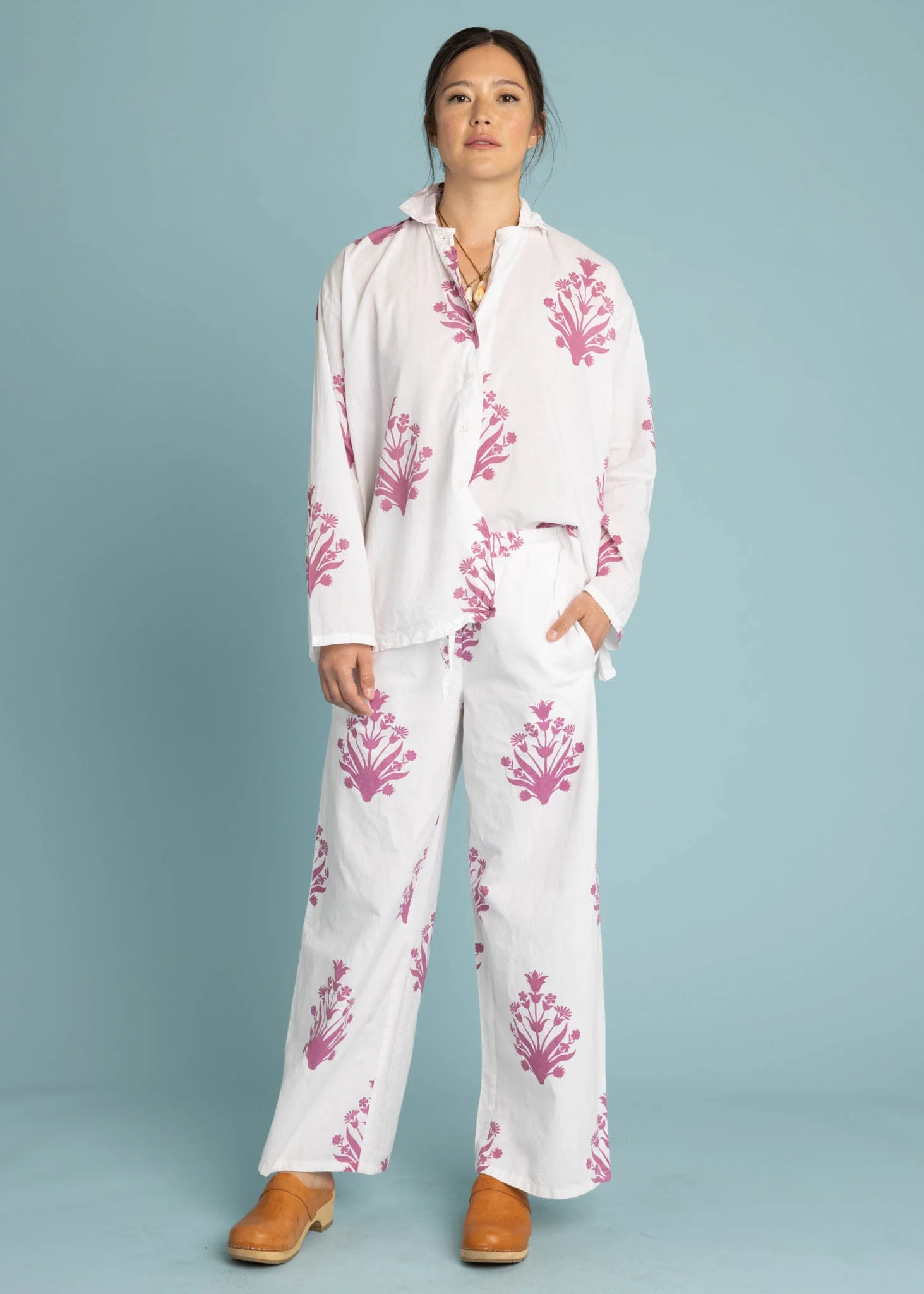 Relaxed Boyfriend Shirt - Cameo Floral Dahlia - Image 18