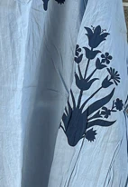 Relaxed Boyfriend Shirt - Cameo Floral Overdye Cornflower Blue - Image 7