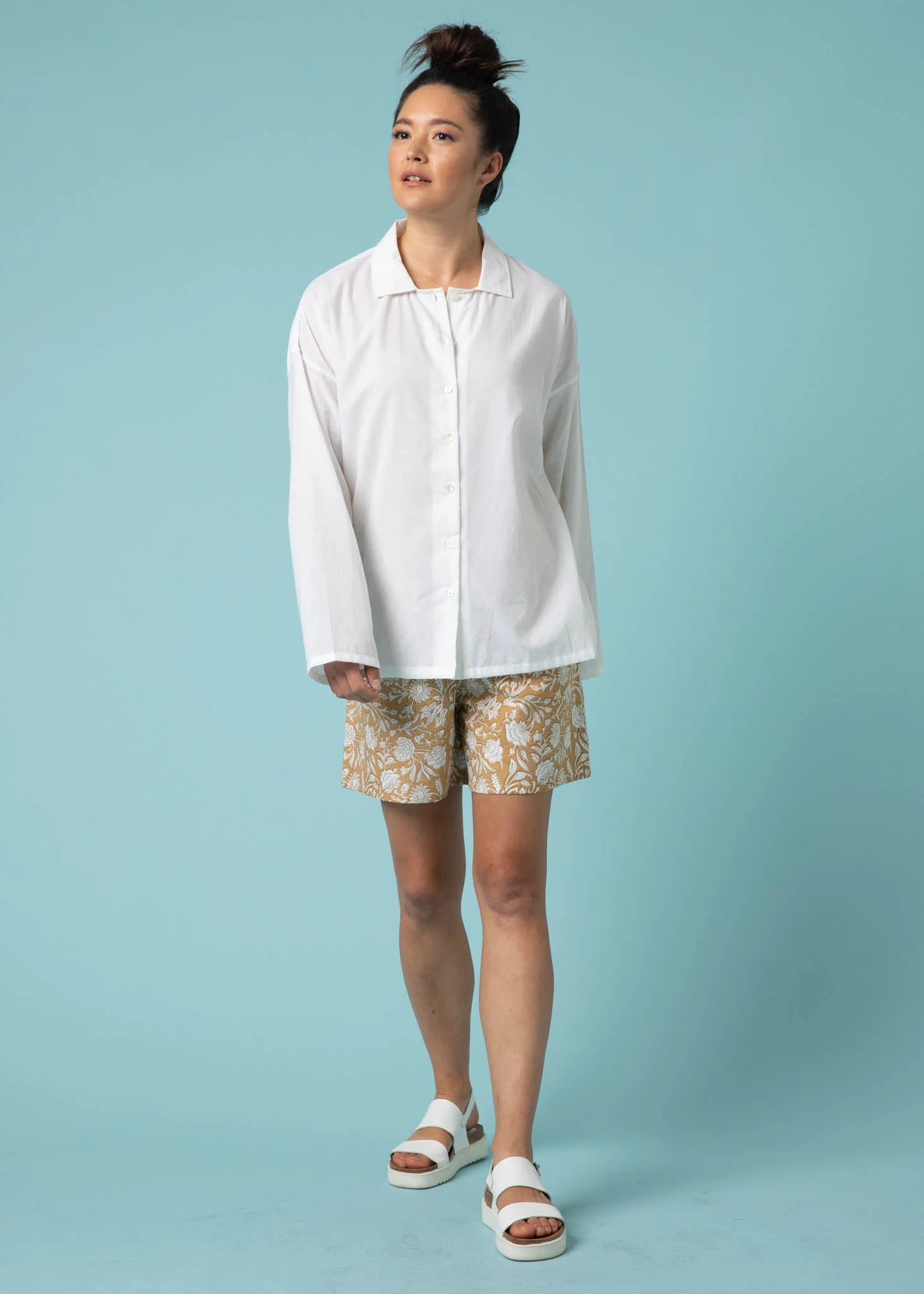Relaxed Boyfriend Shirt - White - Image 2
