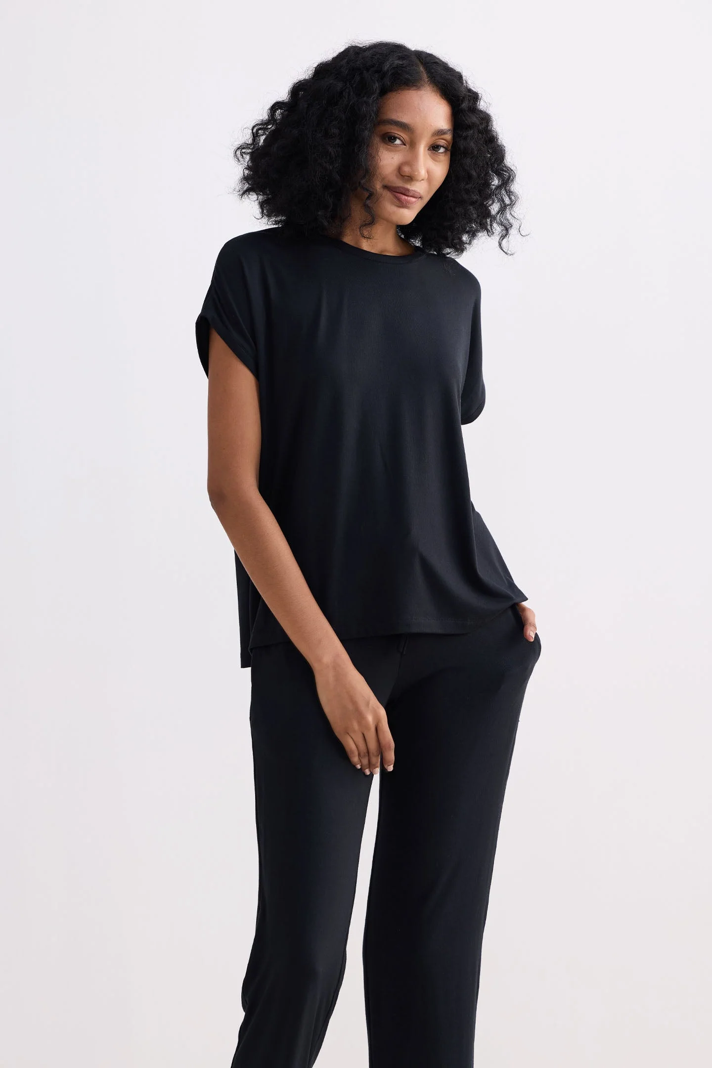 Relaxed Tee in Black - Image 11