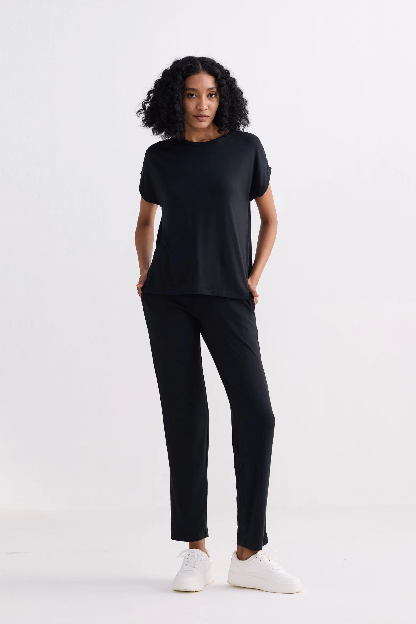 Relaxed Tee in Black - Image 8