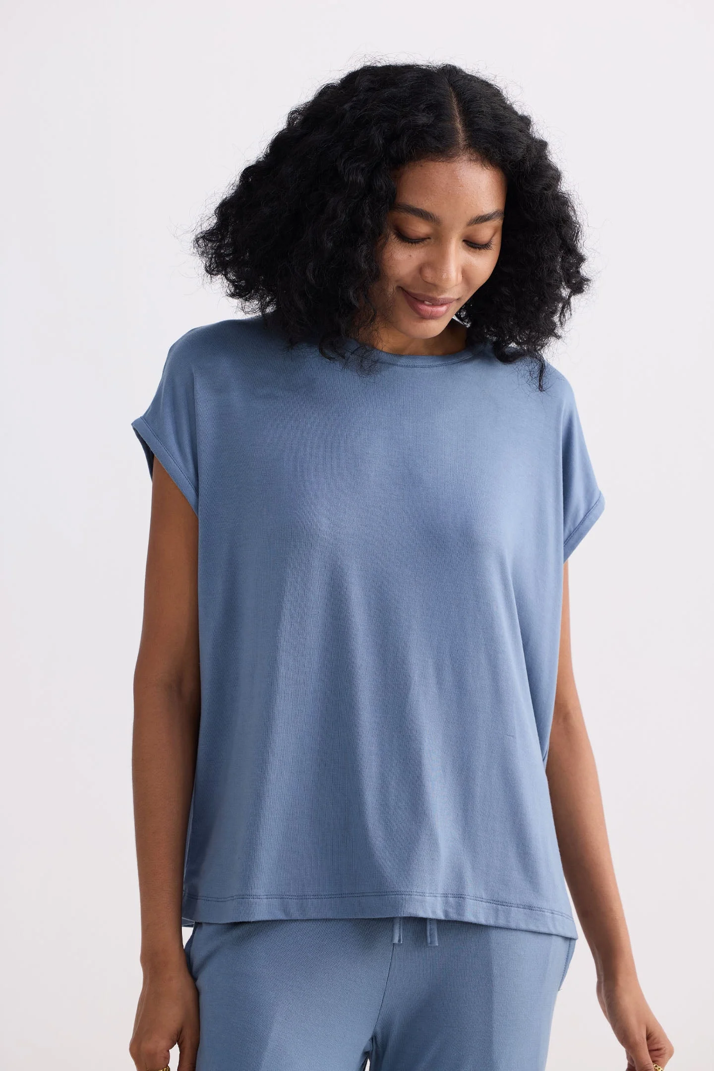 Relaxed Tee in Blue - Image 13