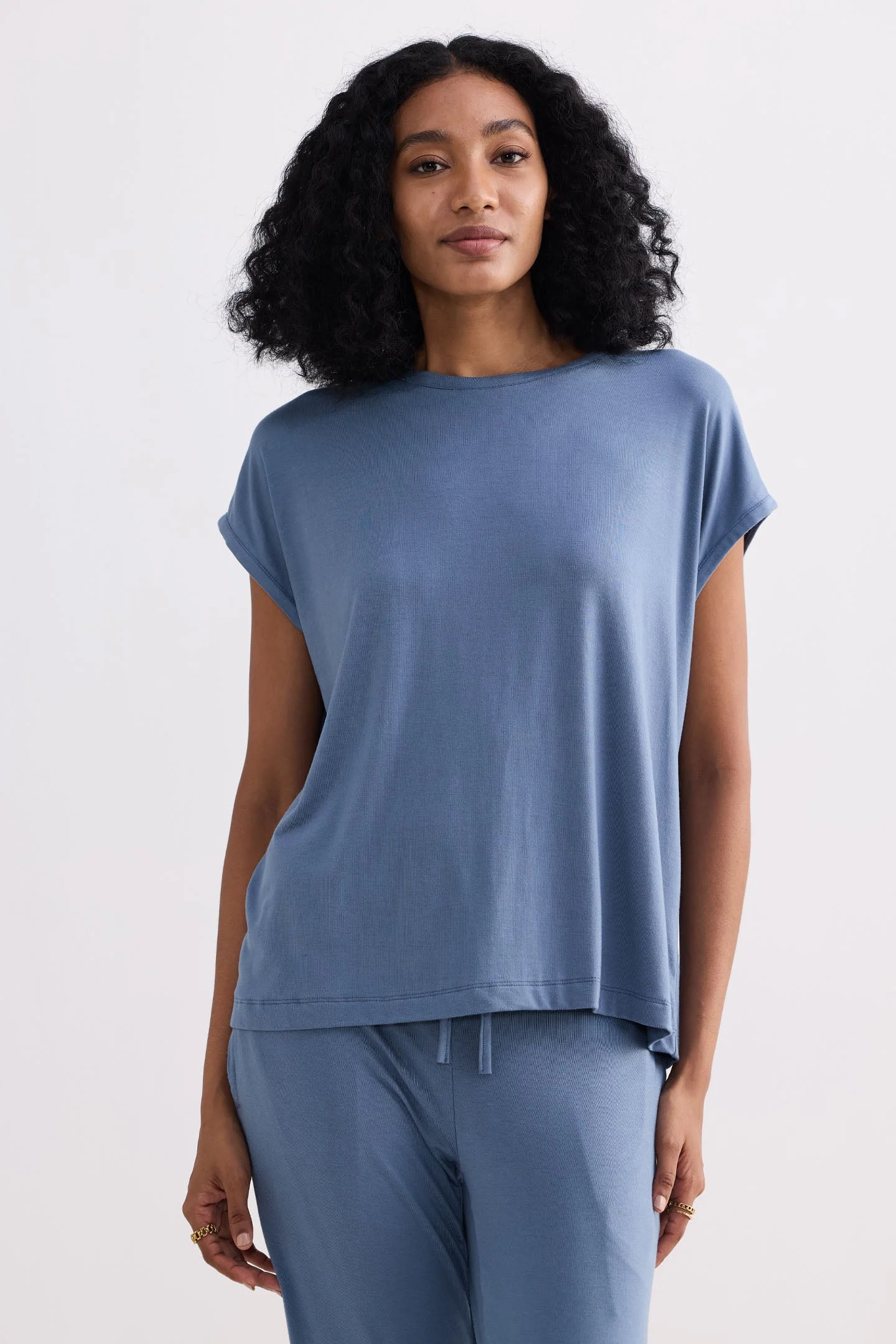 Relaxed Tee in Blue - Image 14