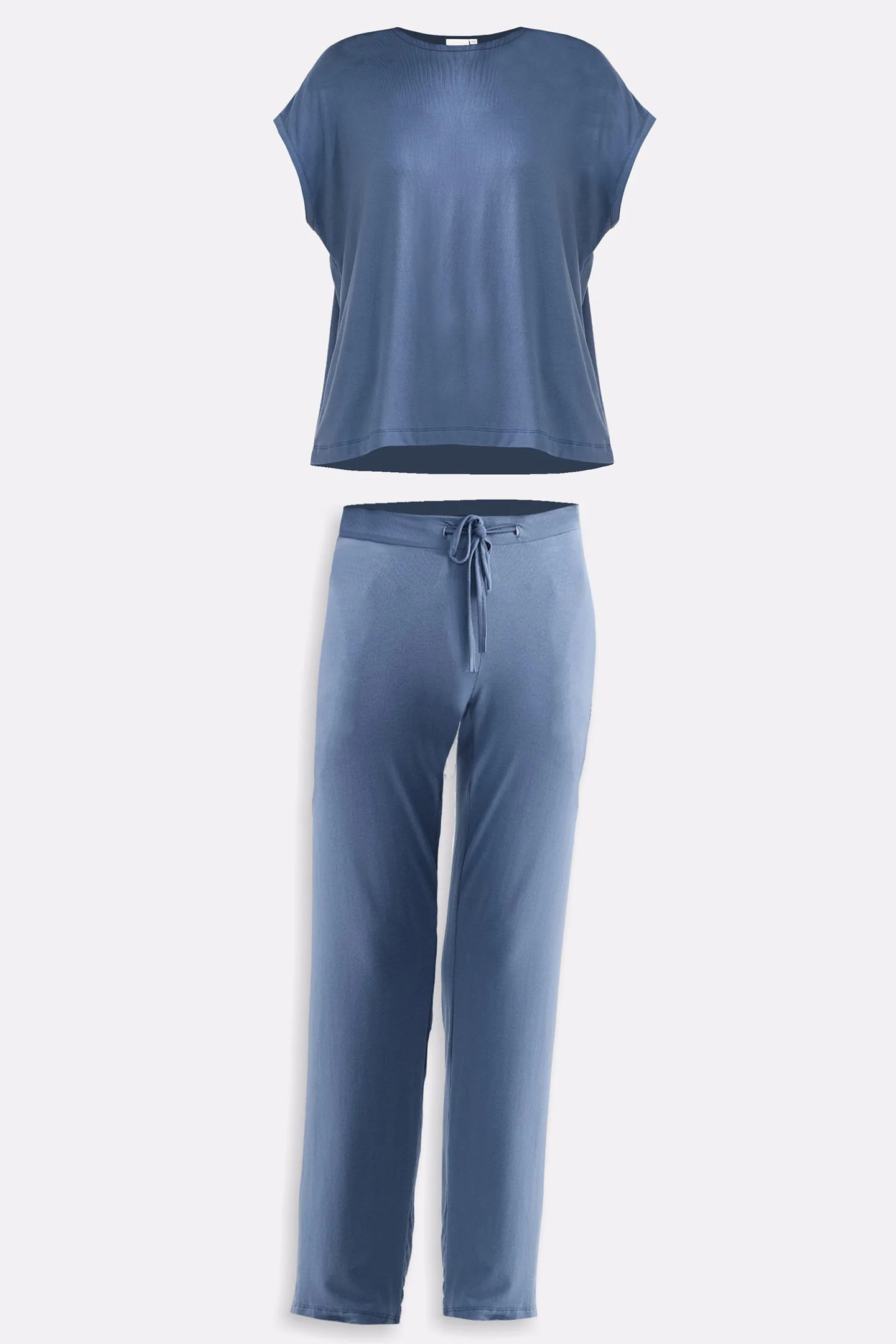 Relaxed Tee Set in Blue - Image 11