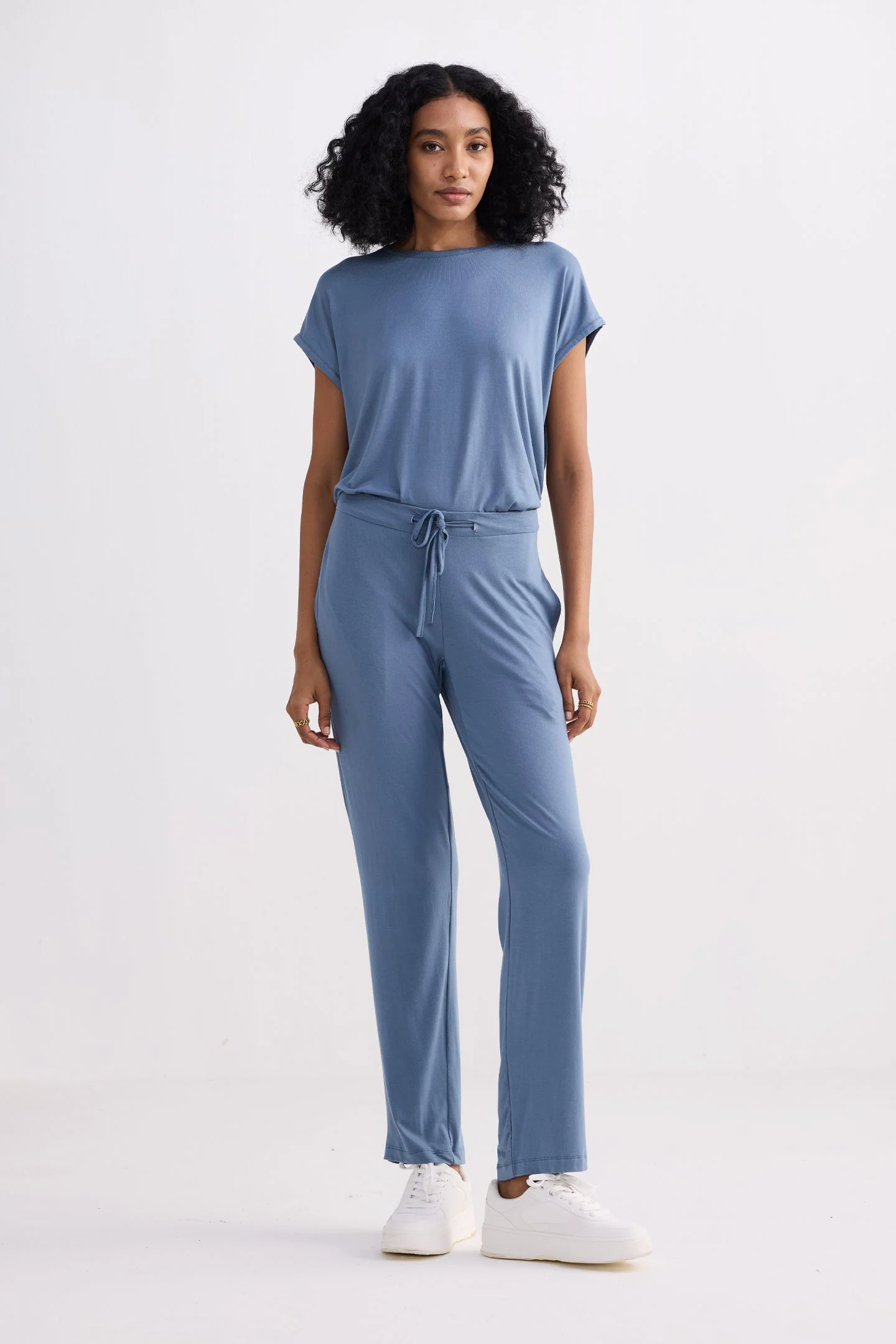 Relaxed Tee Set in Blue - Image 7