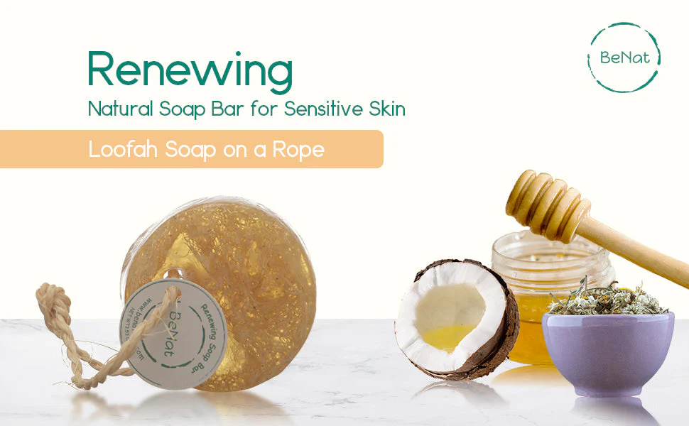 Renewing Soap Bar. Chamomile, Honey, and Coconut Oil. - Image 3