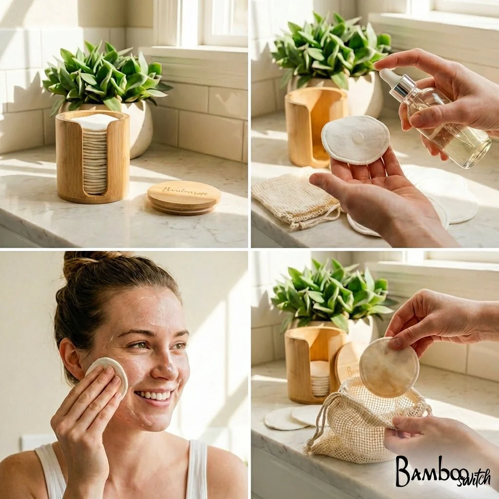 Reusable Bamboo Cotton Facial Rounds | 20 Ct. - Image 3