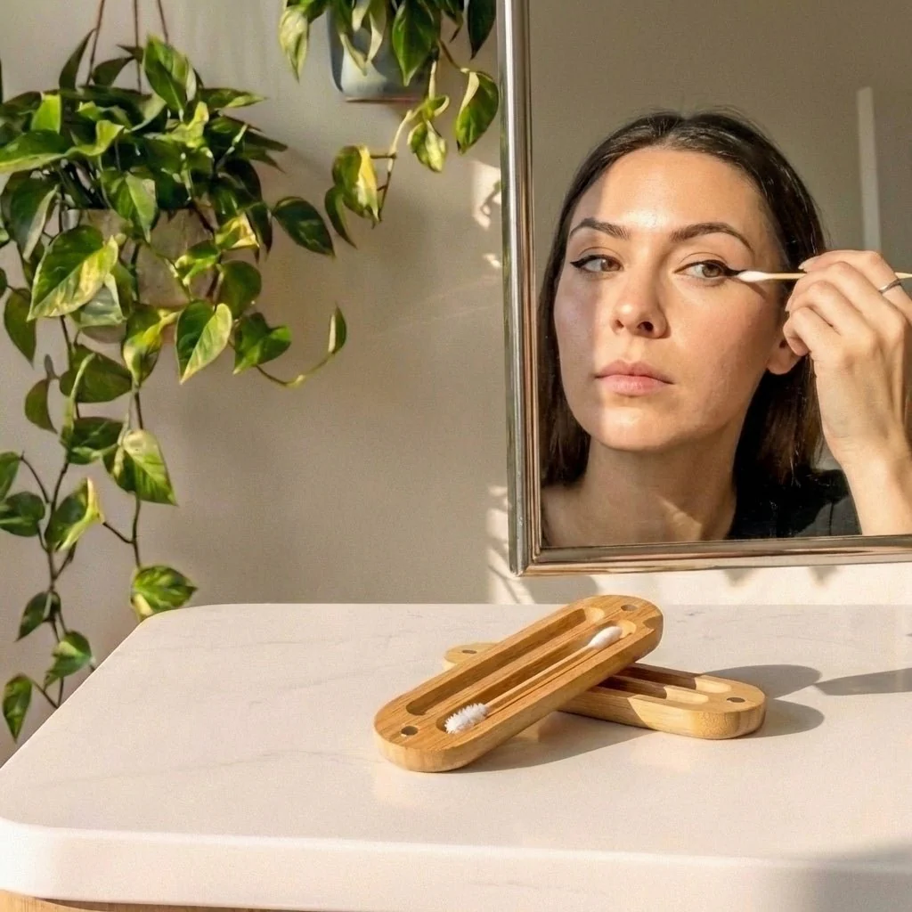 Reusable Bamboo Ear Swabs with Case - Image 3