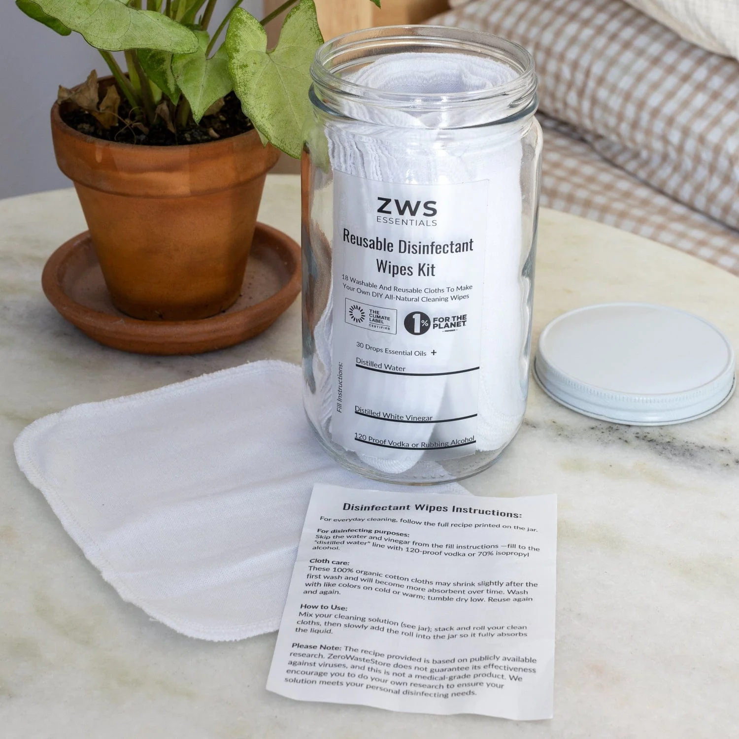 Reusable Disinfectant Wipes - DIY Kit - Image 3