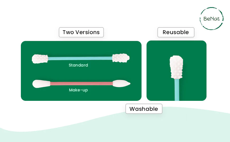 Reusable Silicone Cotton Swab -2 Pack - Image 3