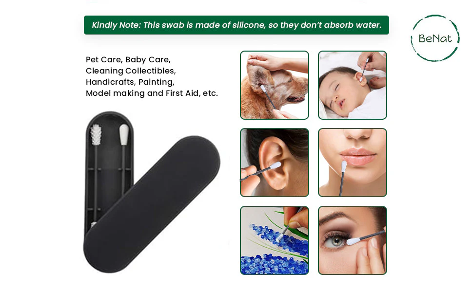 Reusable Silicone Cotton Swab -2 Pack - Image 5