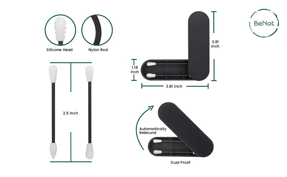 Reusable Silicone Cotton Swab -2 Pack - Image 6