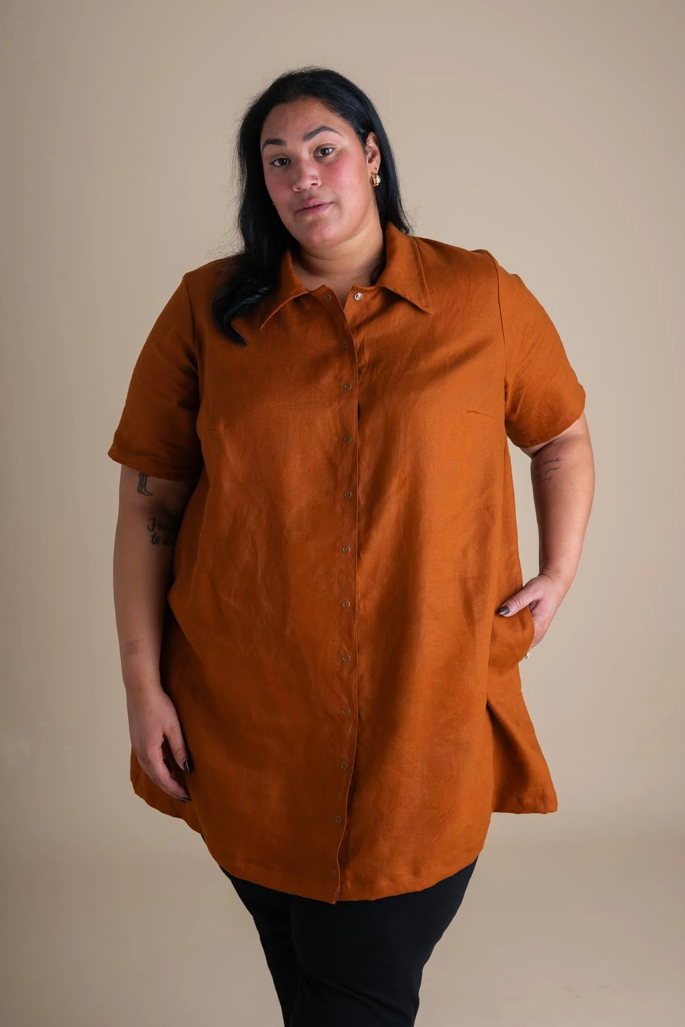 Revolution Dress in Rust - Image 4