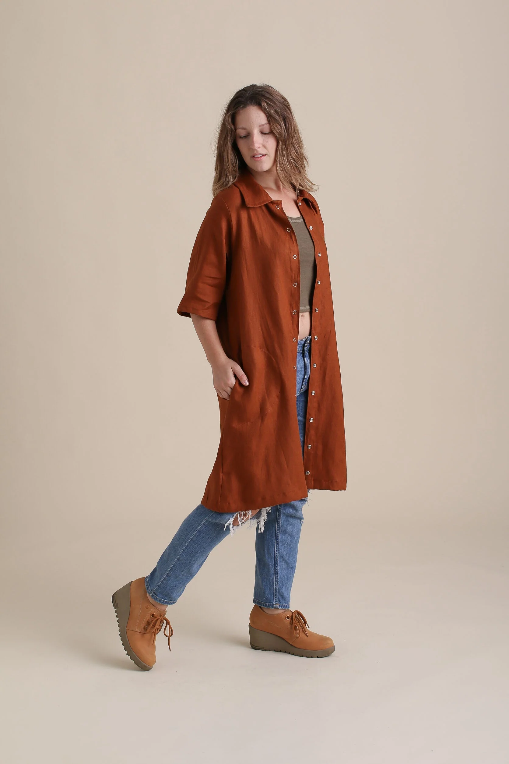 Revolution Dress in Rust - Image 7