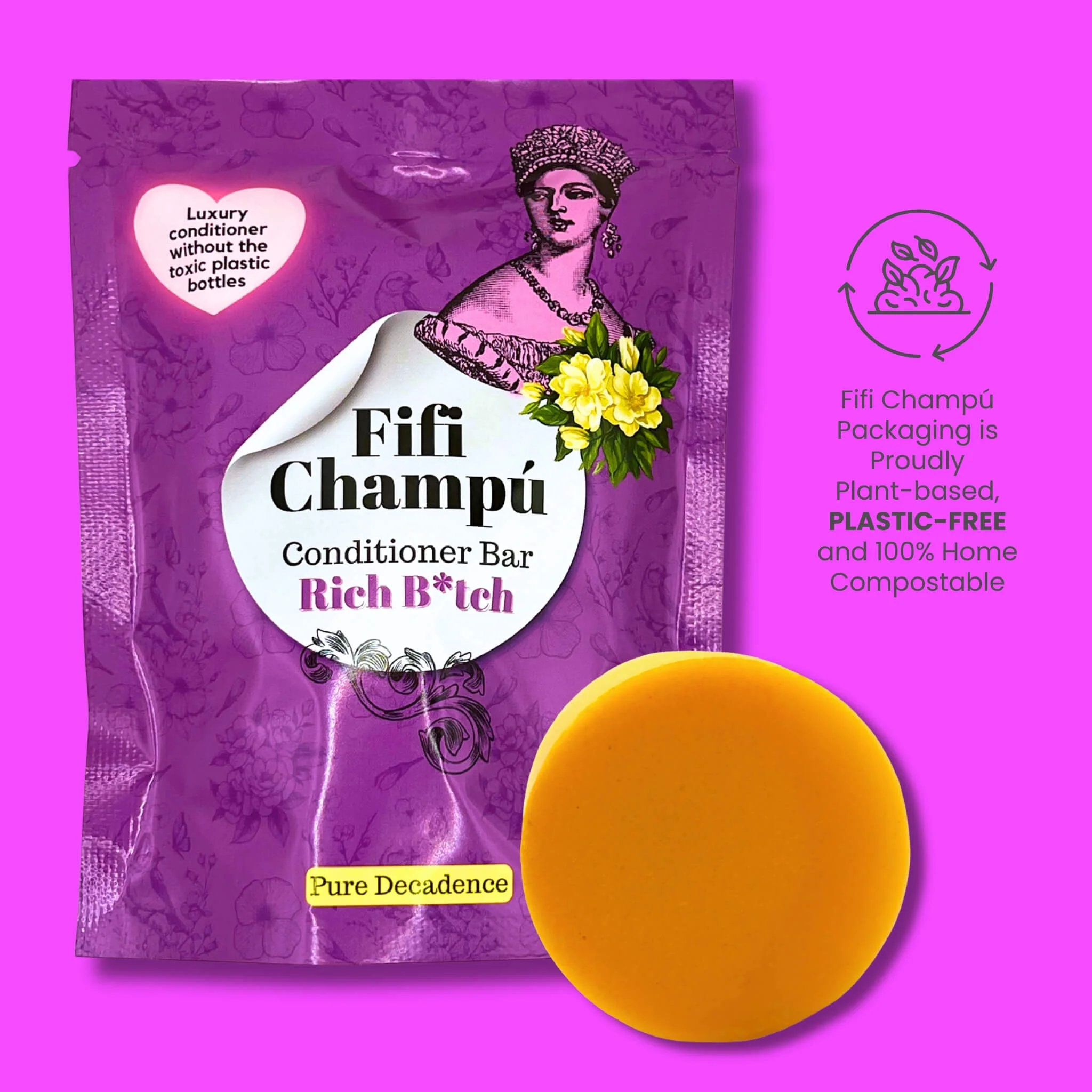 Rich B*tch Conditioner Bar: Luxuriously Nourishing for Dry, Thirsty Hair - Image 5
