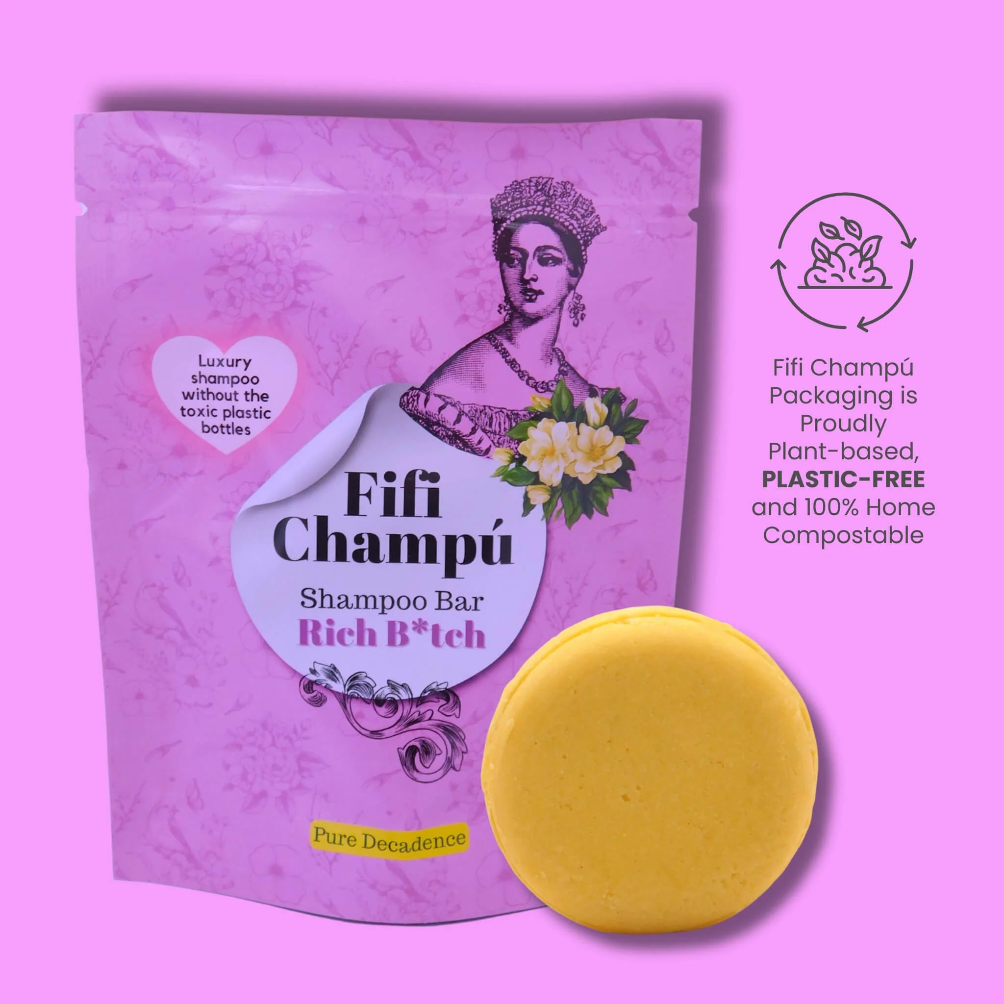 Rich B*tch Shampoo Bar: Deep Repair and Luxe Hydration - Image 5