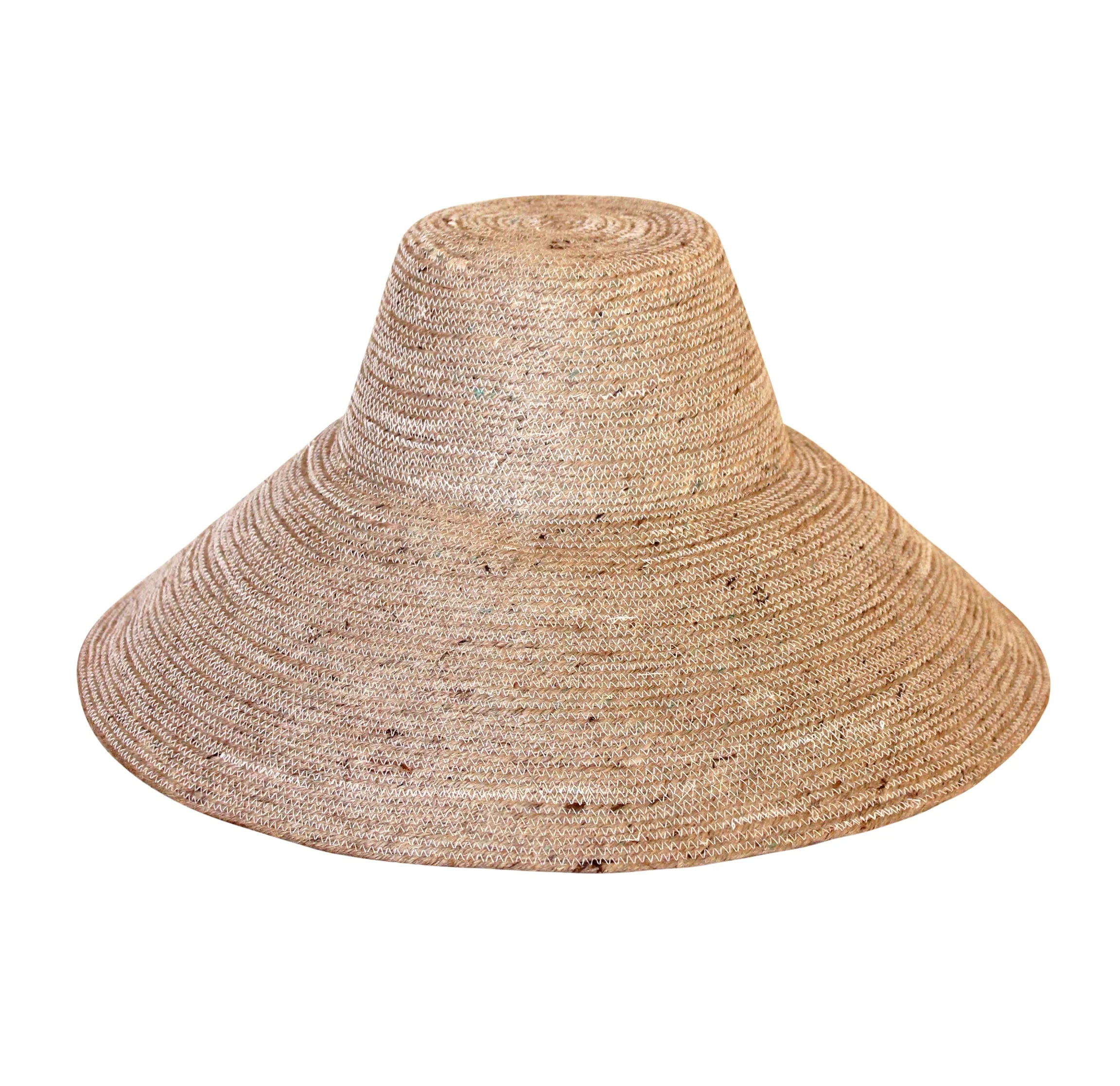 RIRI Jute Handwoven Straw Hat In Natural Beige - Image 2