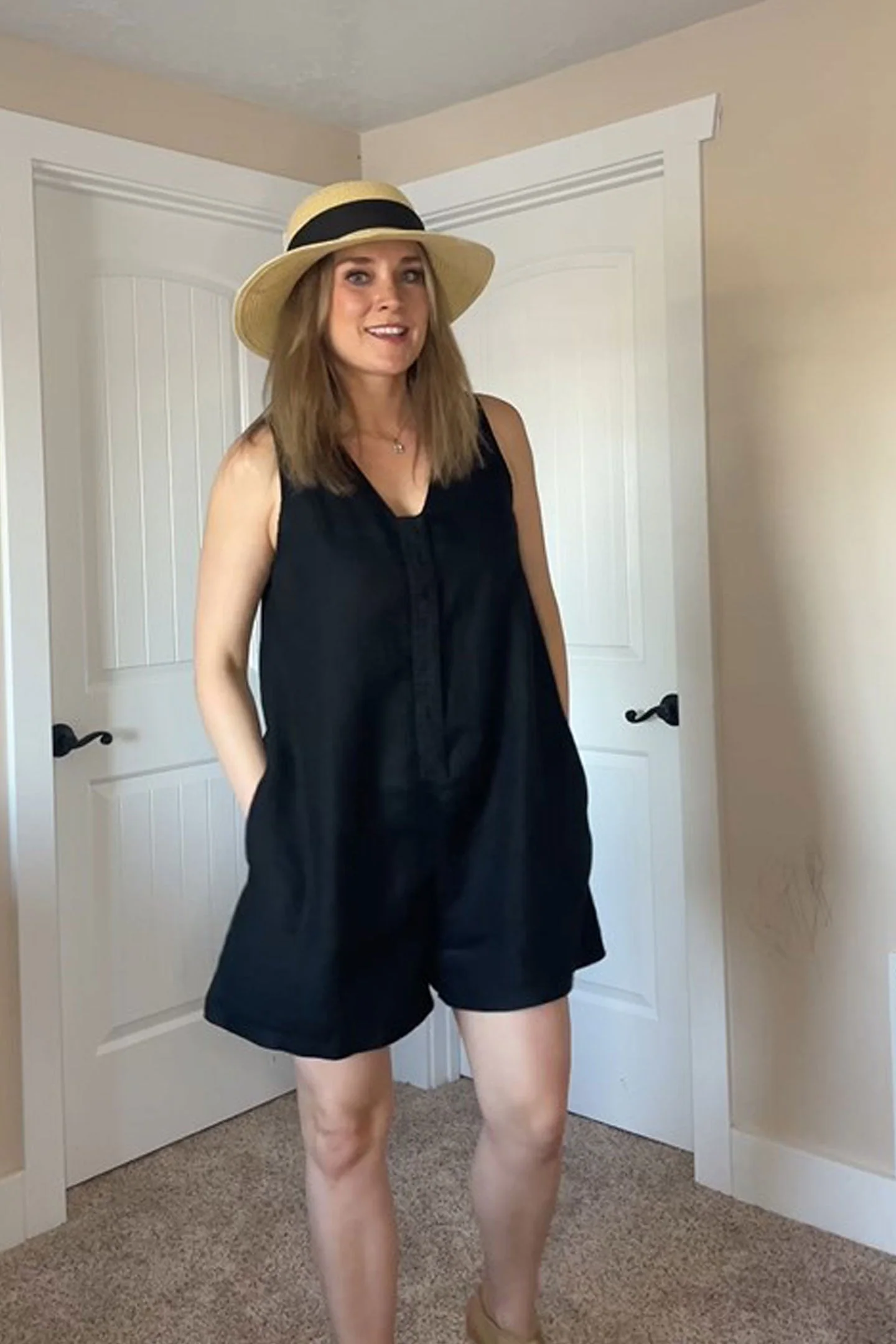 Romp and Play Romper in Black - Image 10