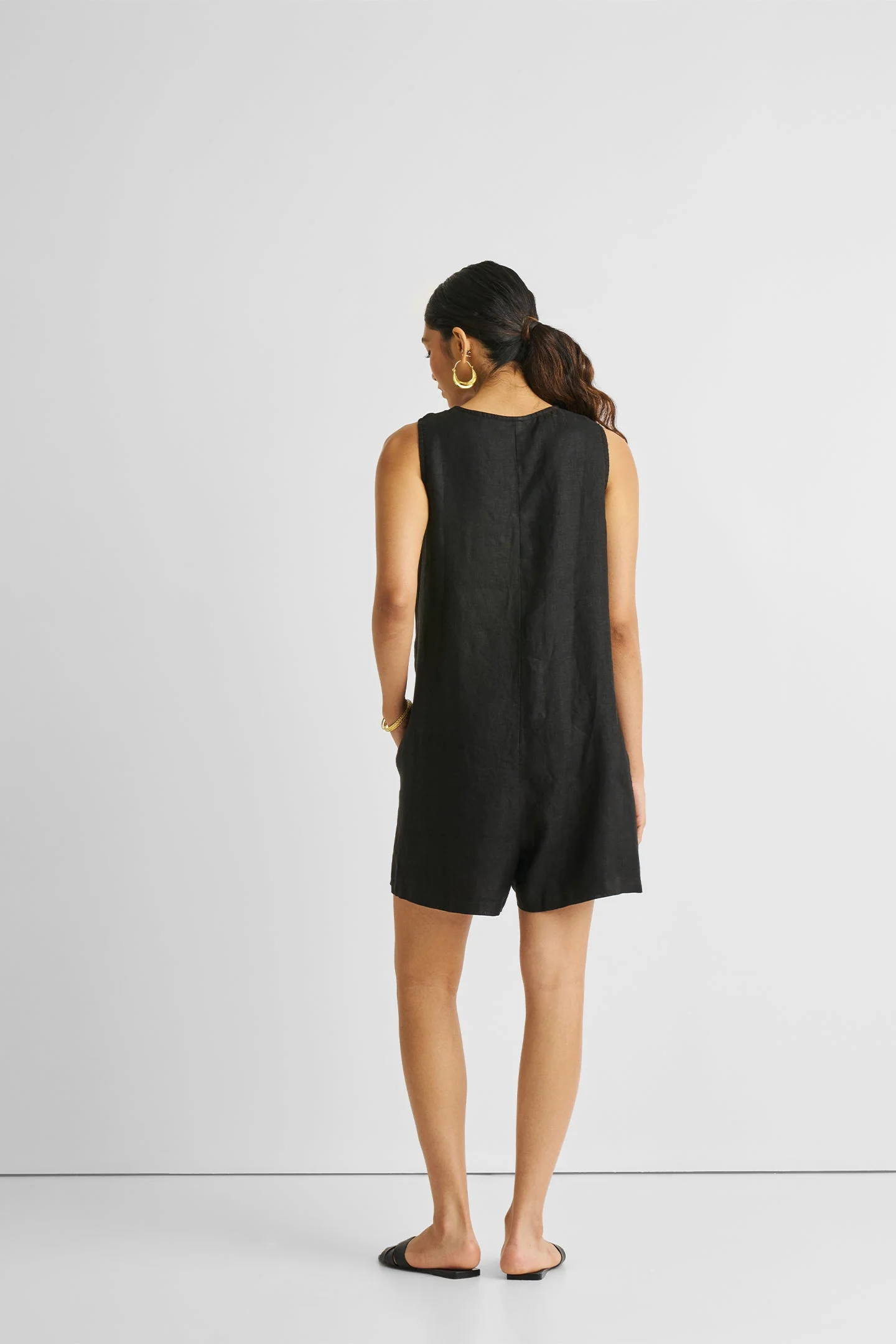 Romp and Play Romper in Black - Image 2