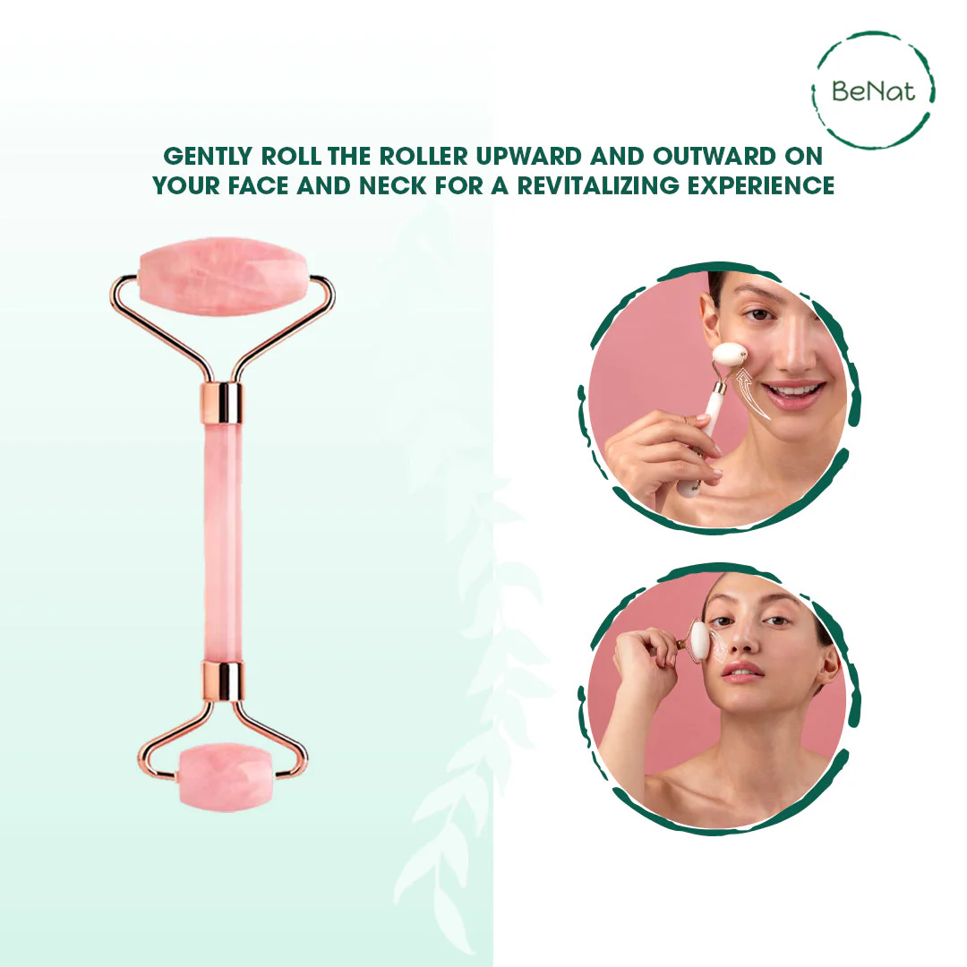 Rose Quartz Face Roller - Image 4