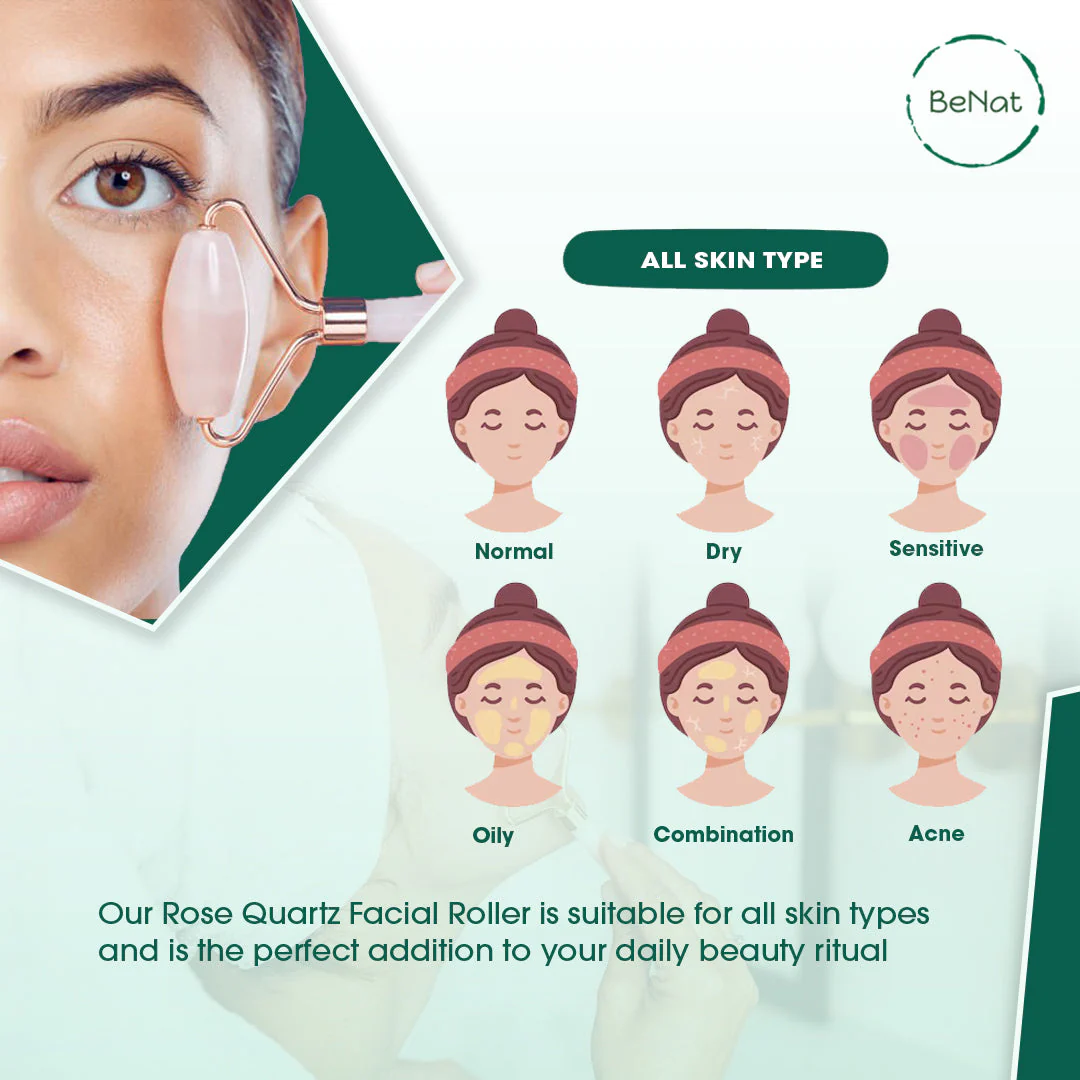 Rose Quartz Face Roller - Image 5