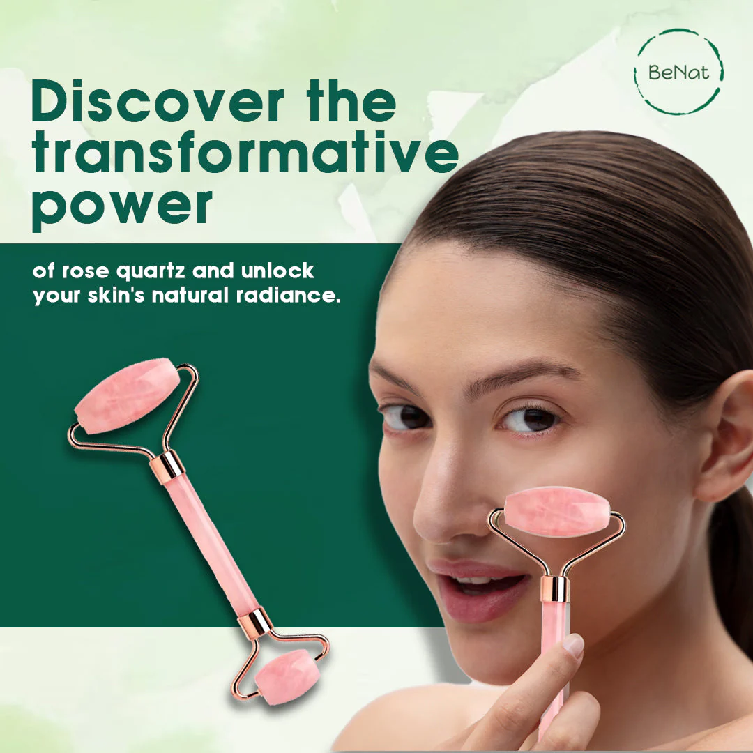 Rose Quartz Face Roller - Image 7