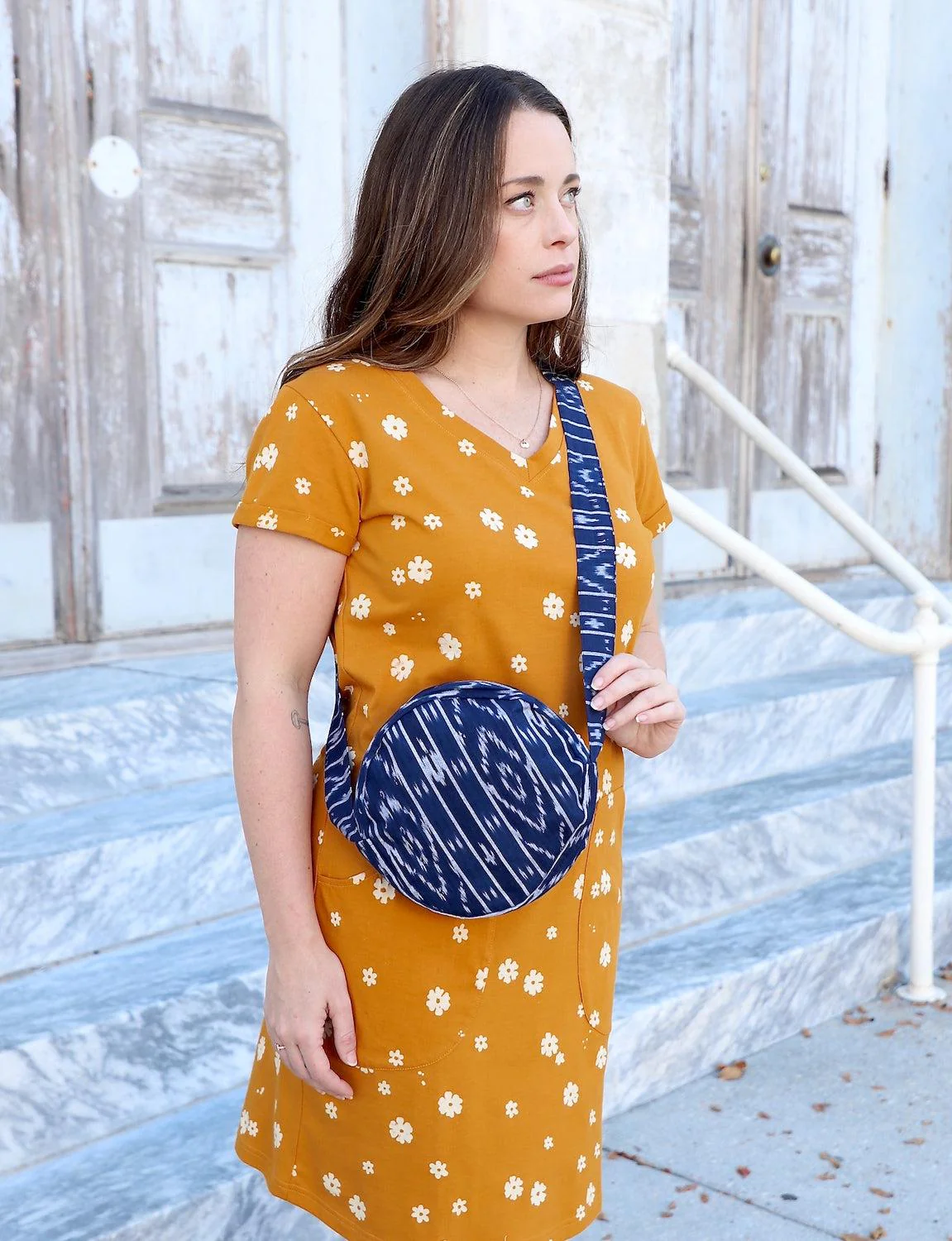 Round Crossbody Bag- Multiple Prints Available - Image 3