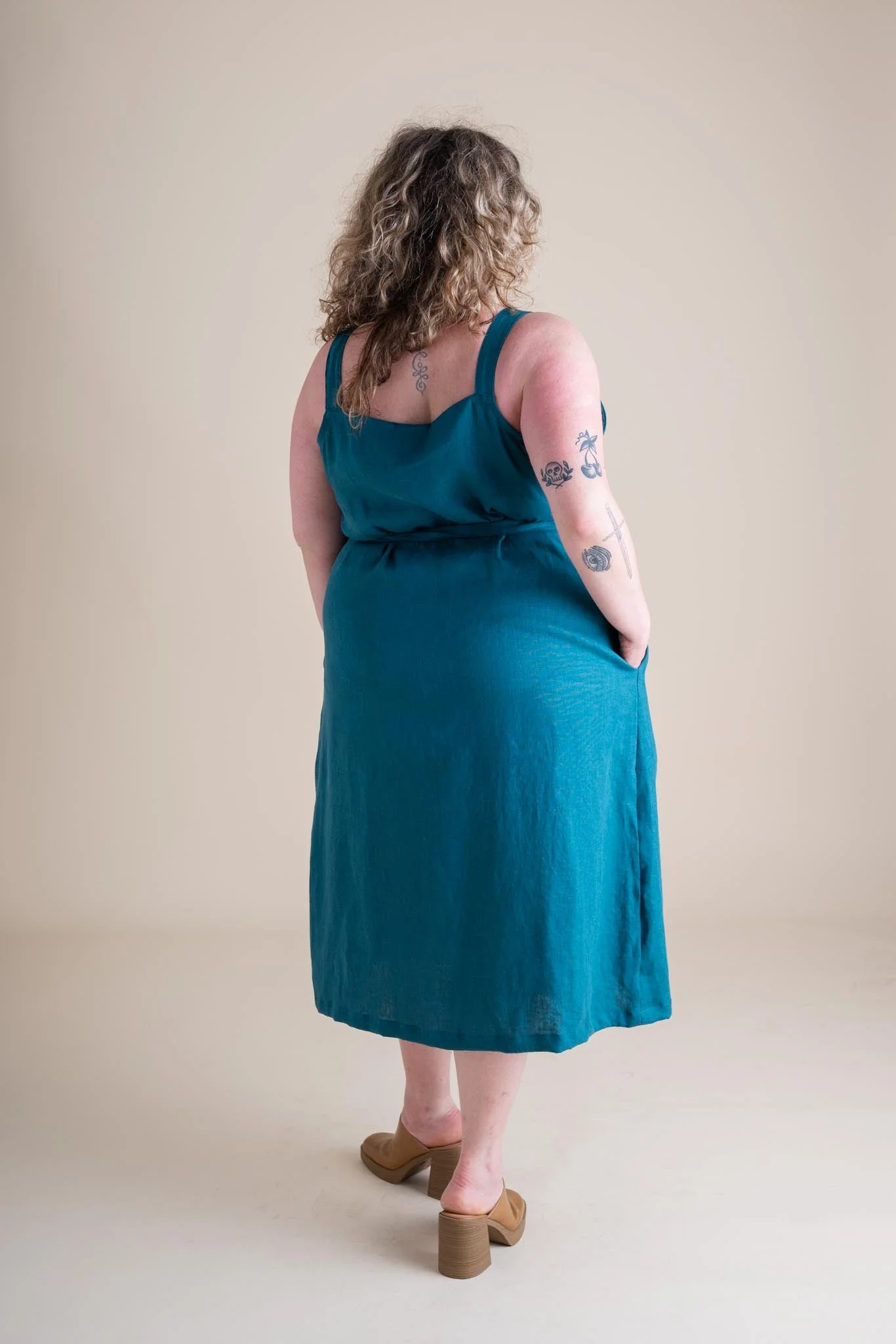 Rove Dress in Peacock - Image 2