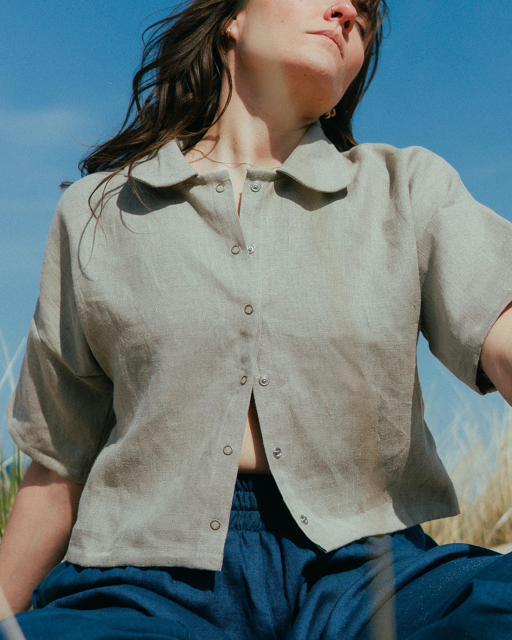 Ruthie Top in Pebble - Image 3