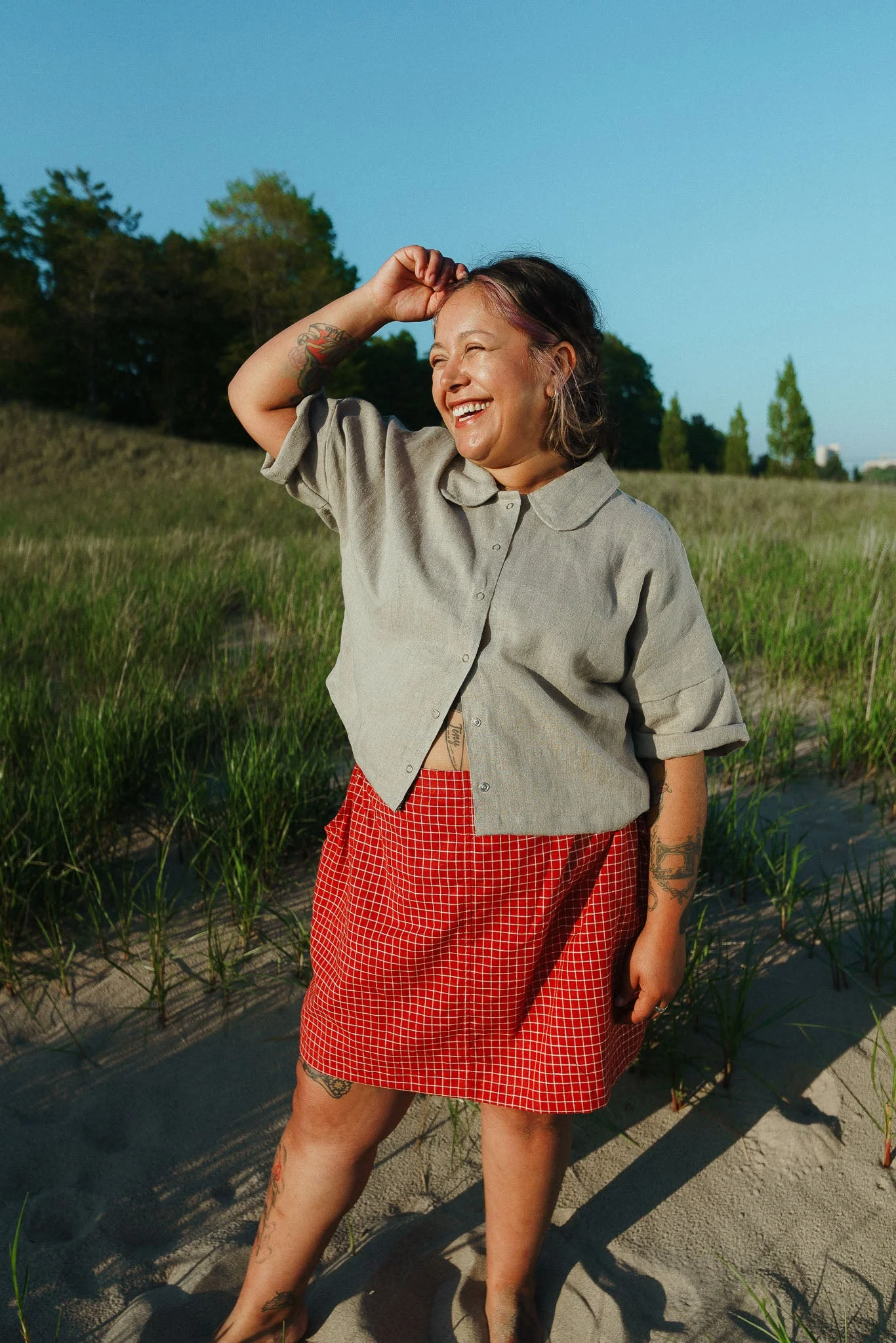Ruthie Top in Pebble - Image 7