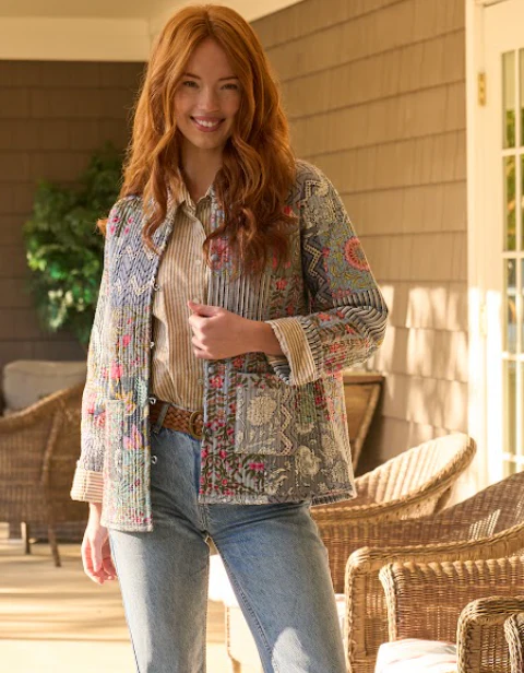 Sag Harbor Reversible Patchwork Jacket - Image 2
