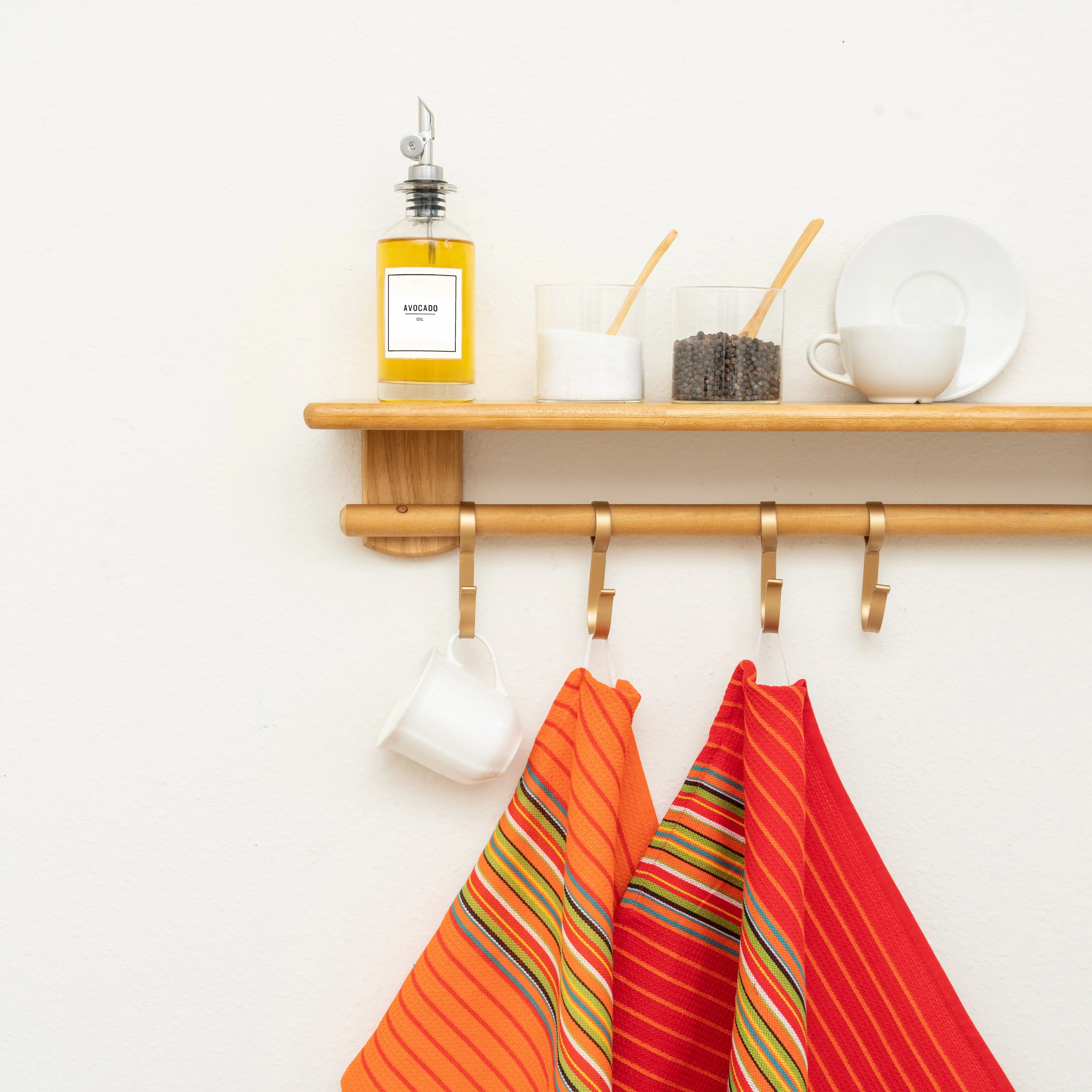 Salsa Stripe Kitchen Towels - Image 3