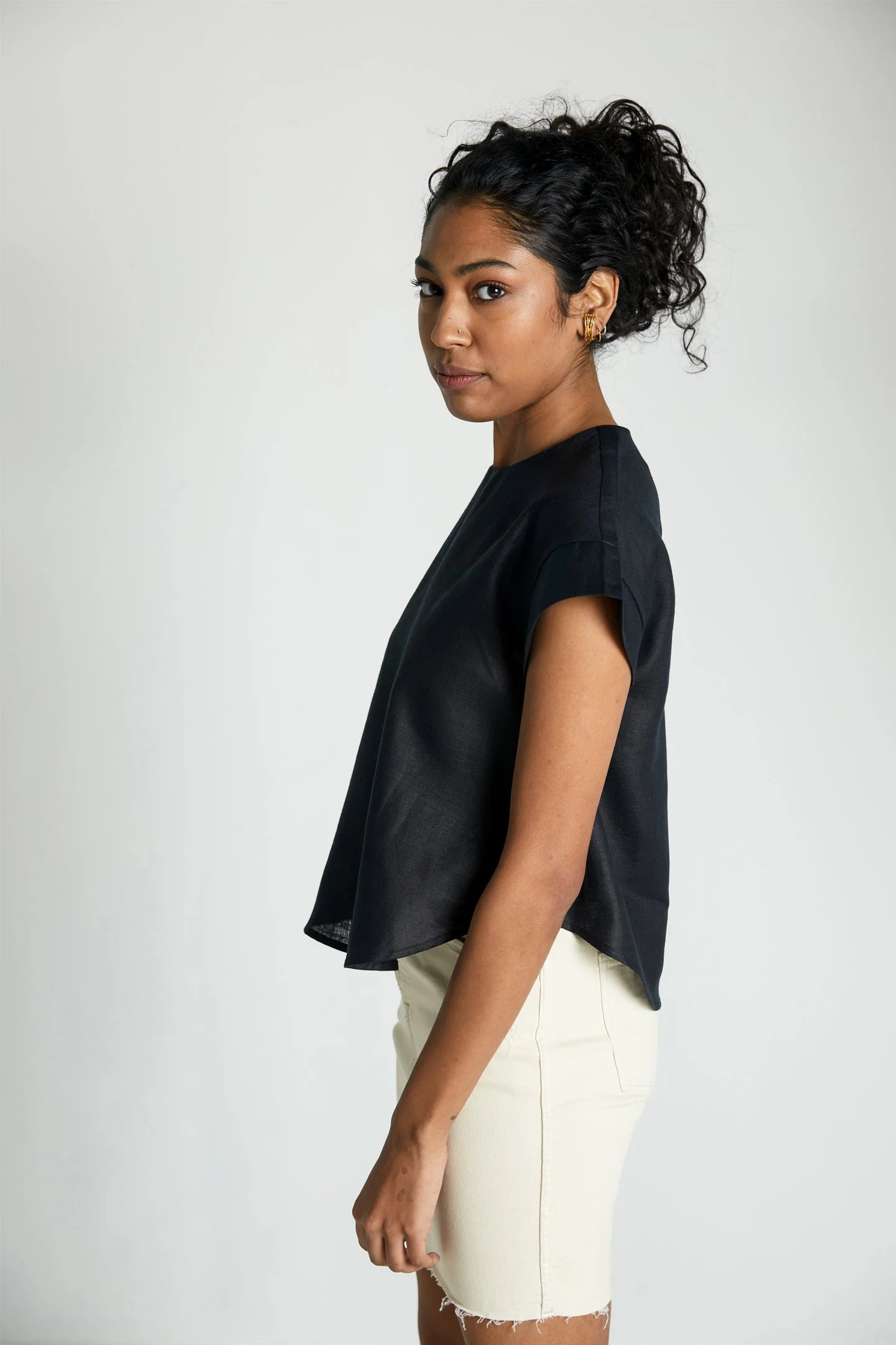 Sandcastle Saturdays Top in Black - Image 3