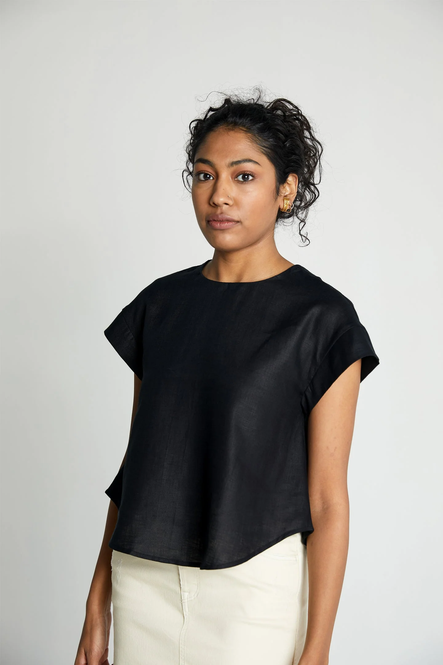 Sandcastle Saturdays Top in Black - Image 4