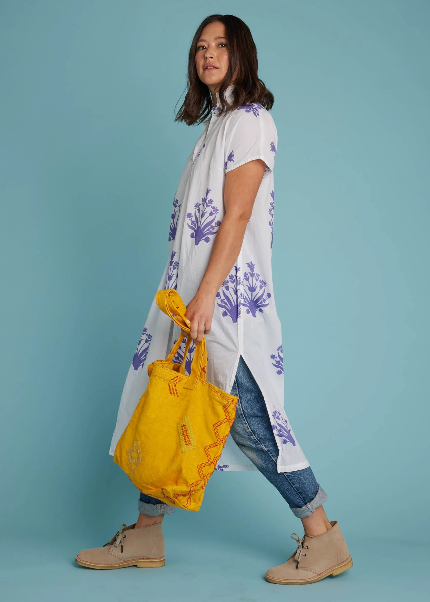 Scout Caftan - Cameo Floral Coastal Purple - Image 6