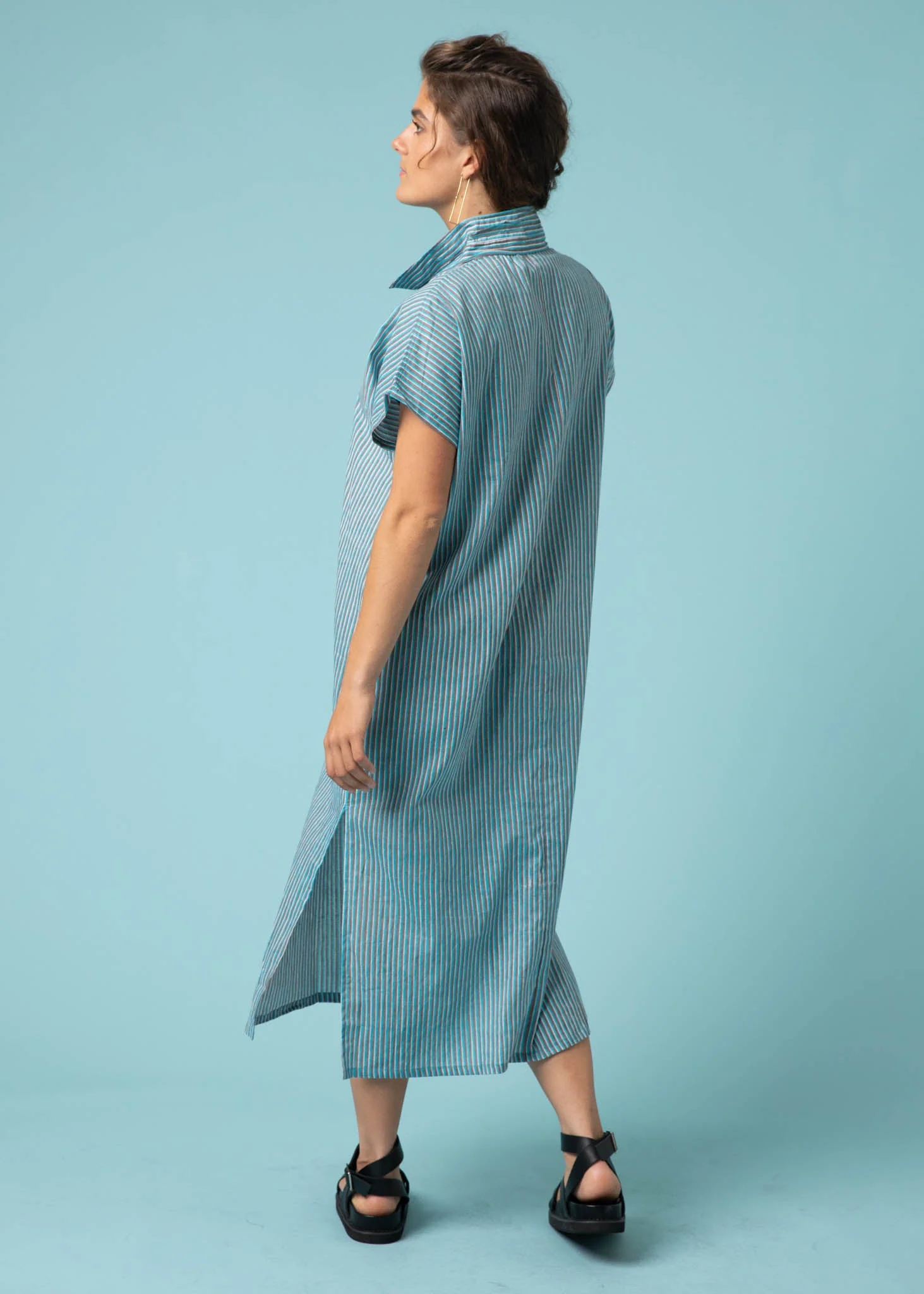 Scout Caftan - Sky Multi Double Stripe - Image 5