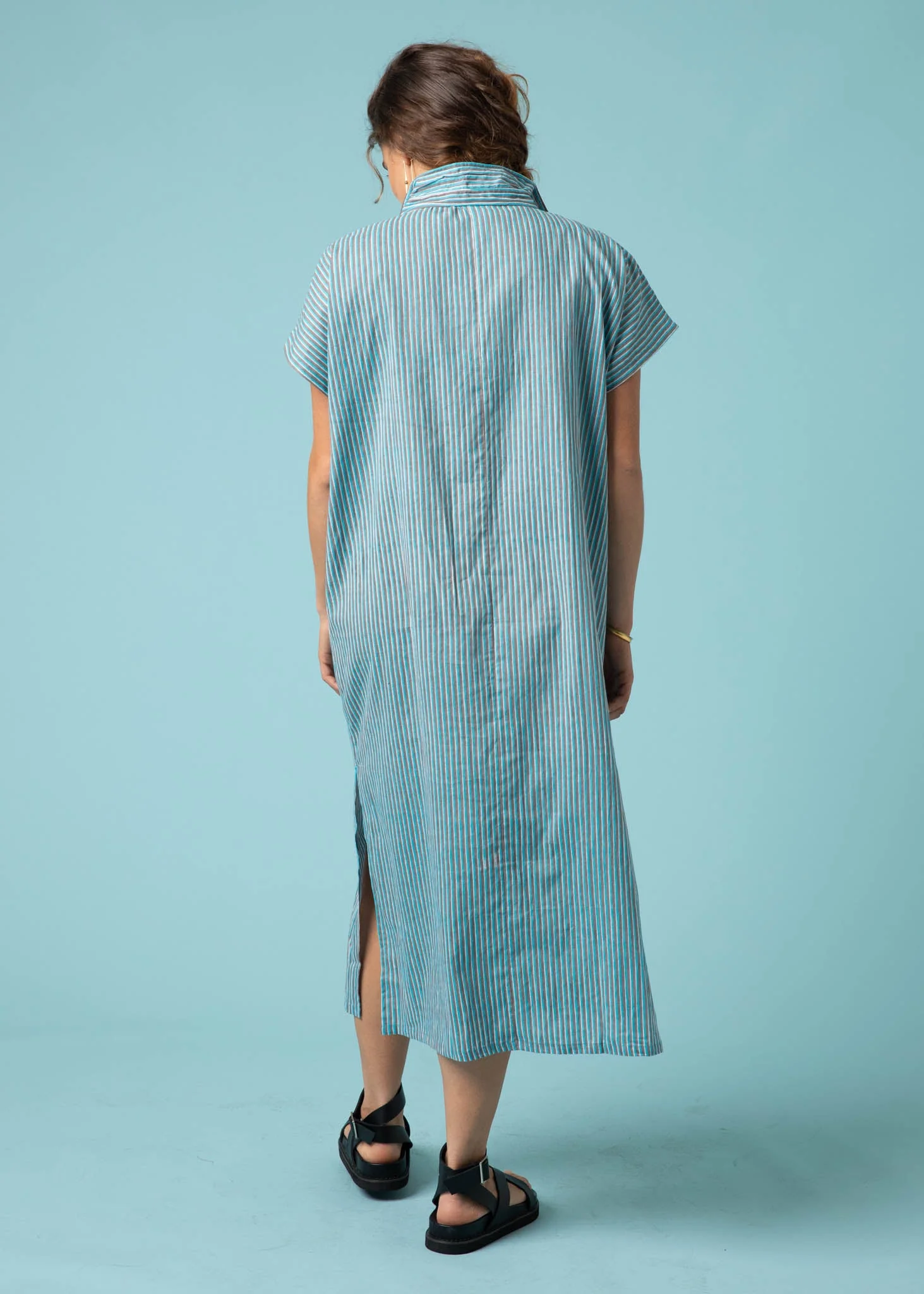 Scout Caftan - Sky Multi Double Stripe - Image 6