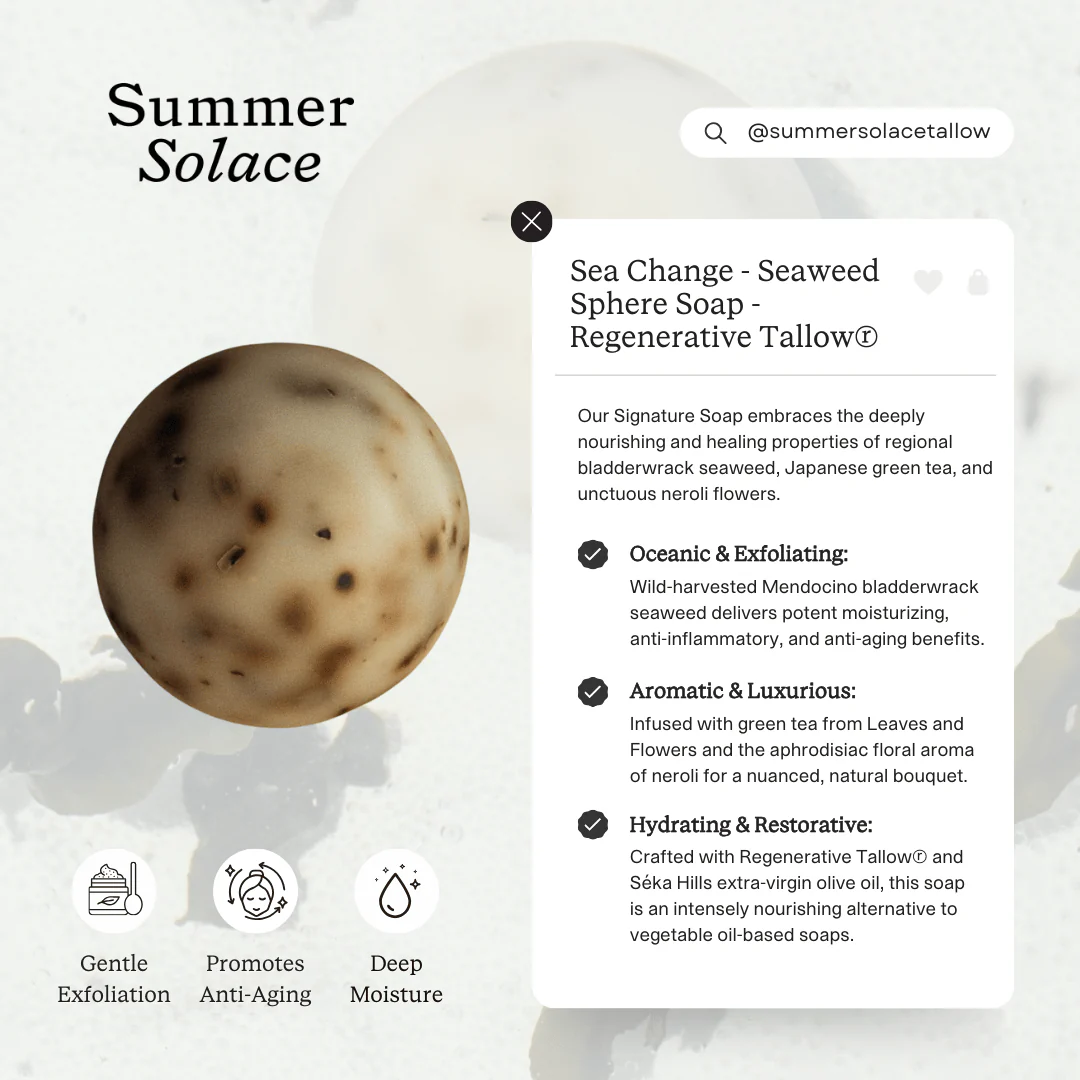 Sea Change – Seaweed Sphere Soap | Bladderwrack & Neroli - Image 7