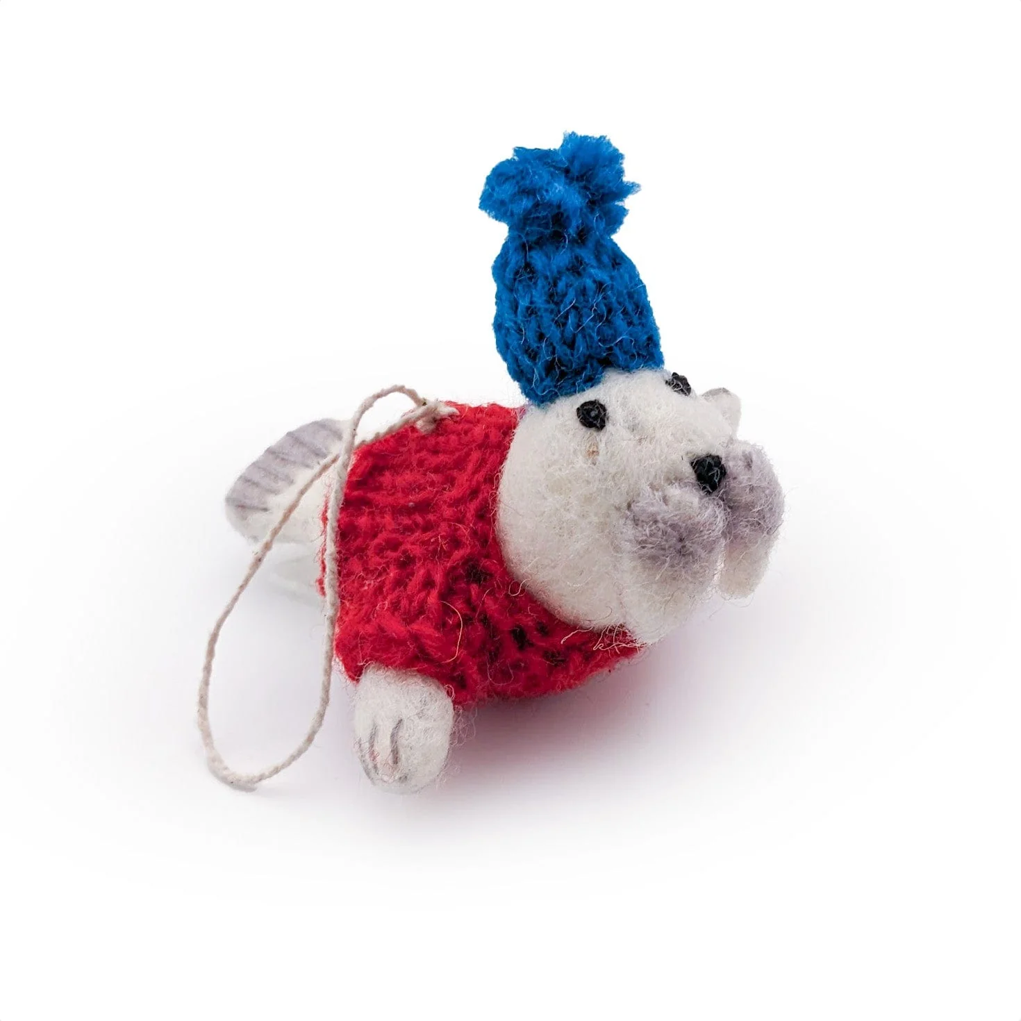 Seal and Walrus Eco Ornaments - Set of 2 - Image 2