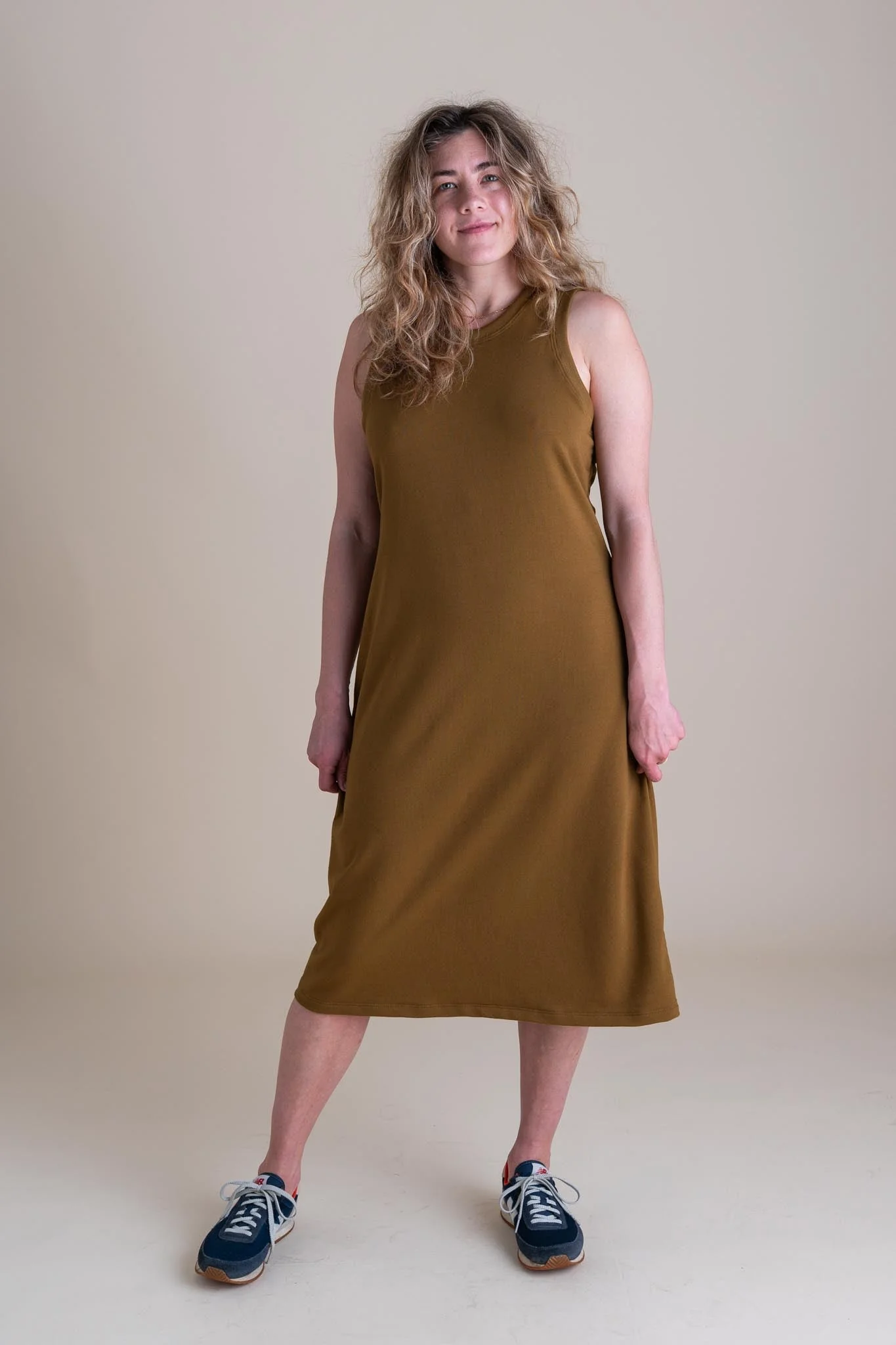 Serena Dress in Almond - Image 2