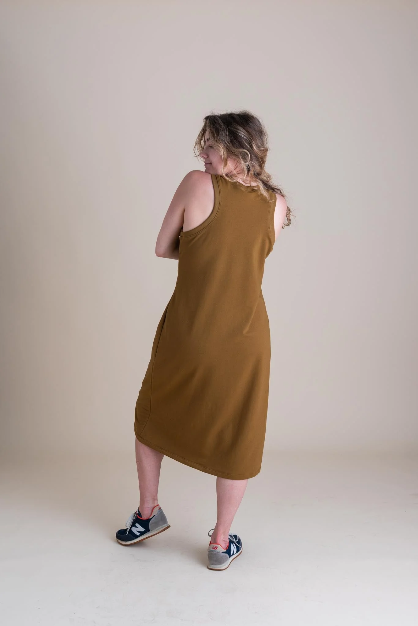 Serena Dress in Almond - Image 4