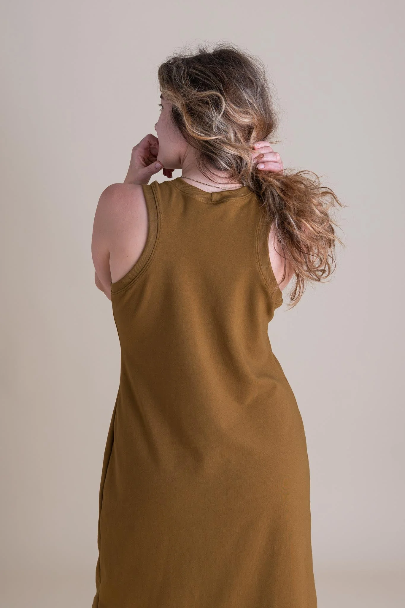 Serena Dress in Almond - Image 5
