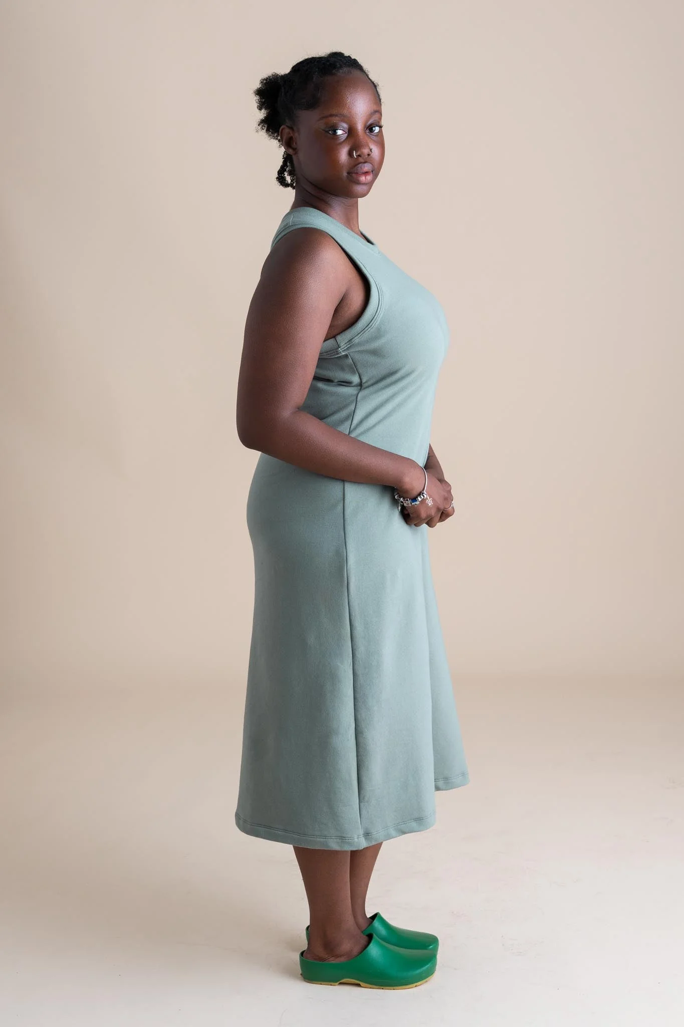 Serena Dress in Pistachio - Image 3