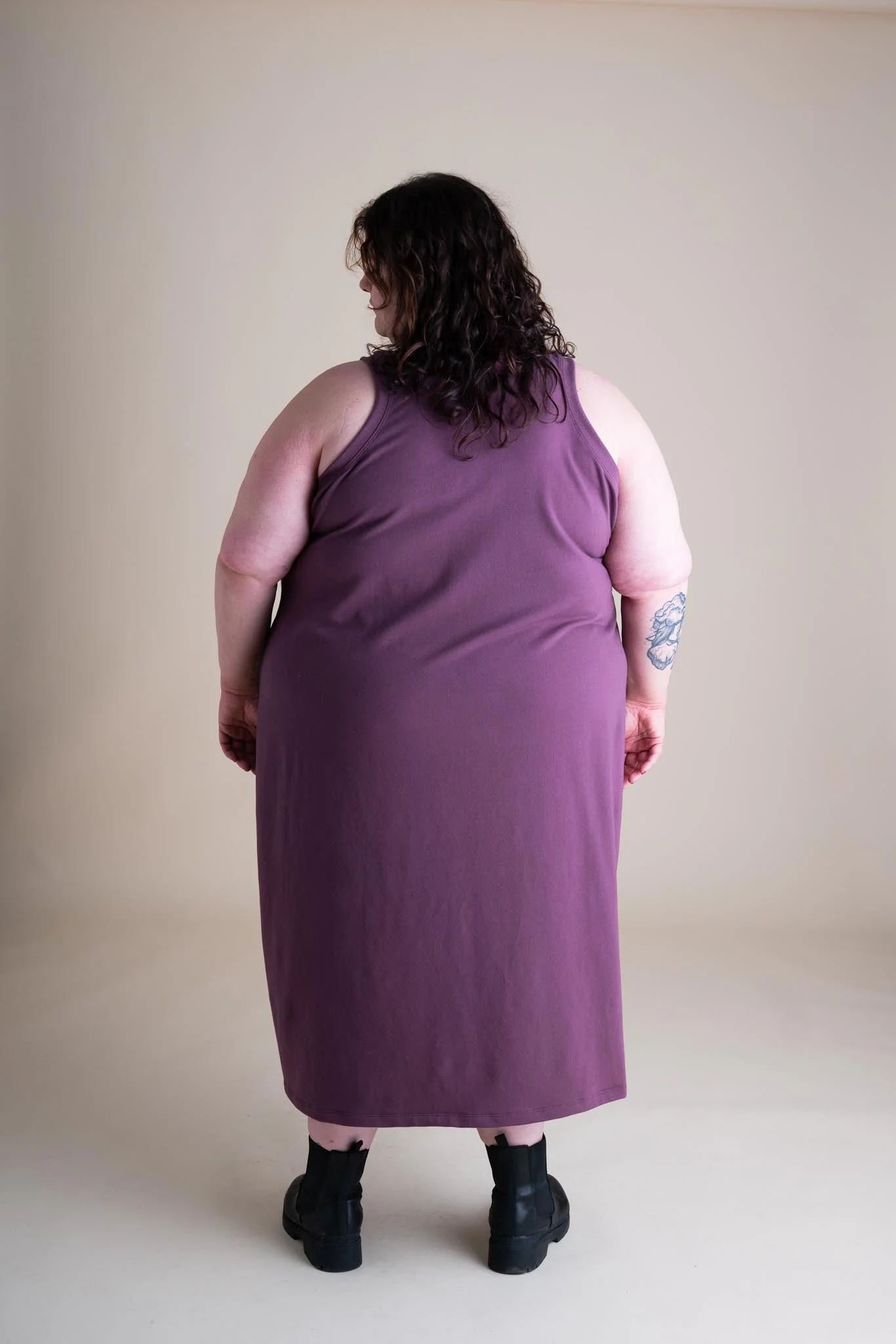 Serena Dress in Plum - Image 4