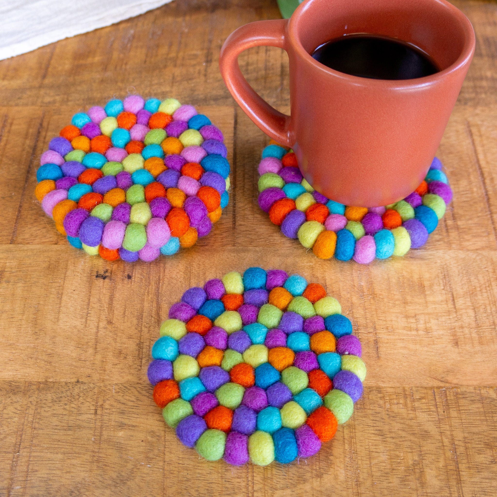 Shiny Happy Eco Coasters - Rainbow - Image 4