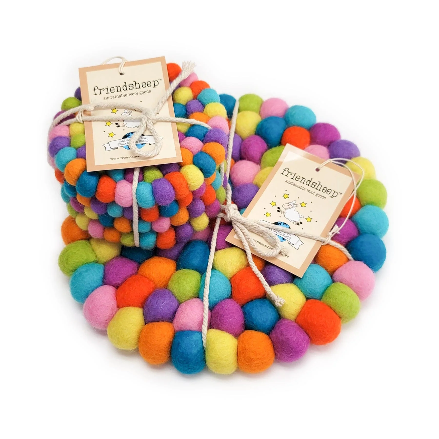 Shiny Happy Eco Coasters - Rainbow - Image 6