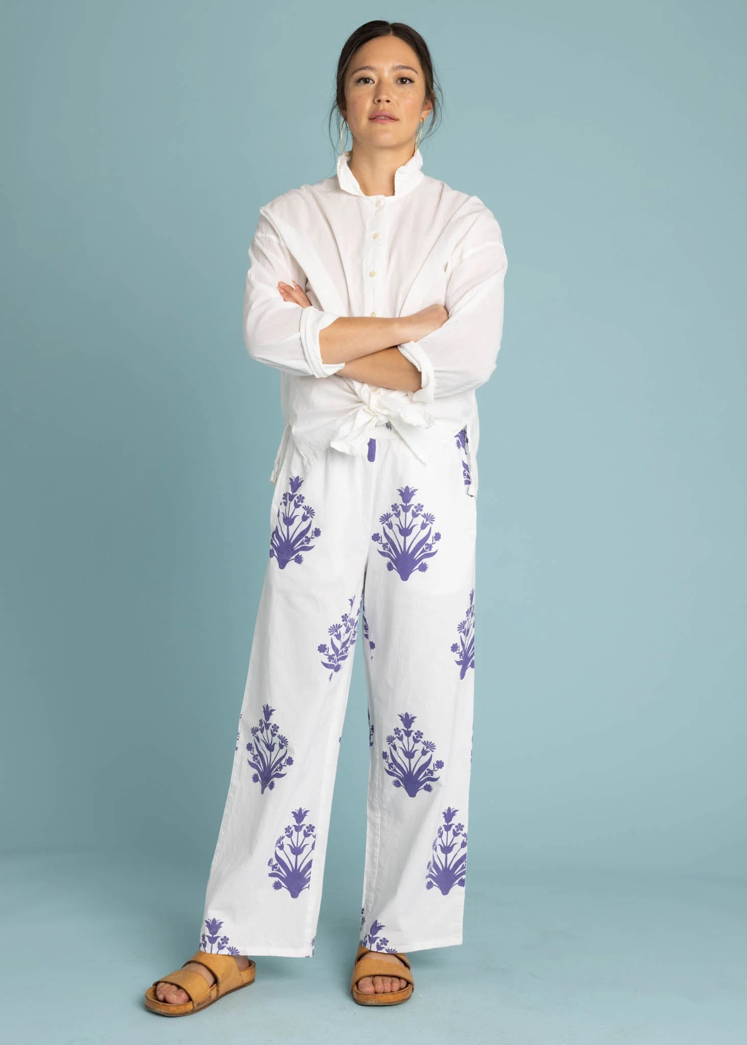 Shore Pant - Cameo Floral Coastal Purple - Image 13