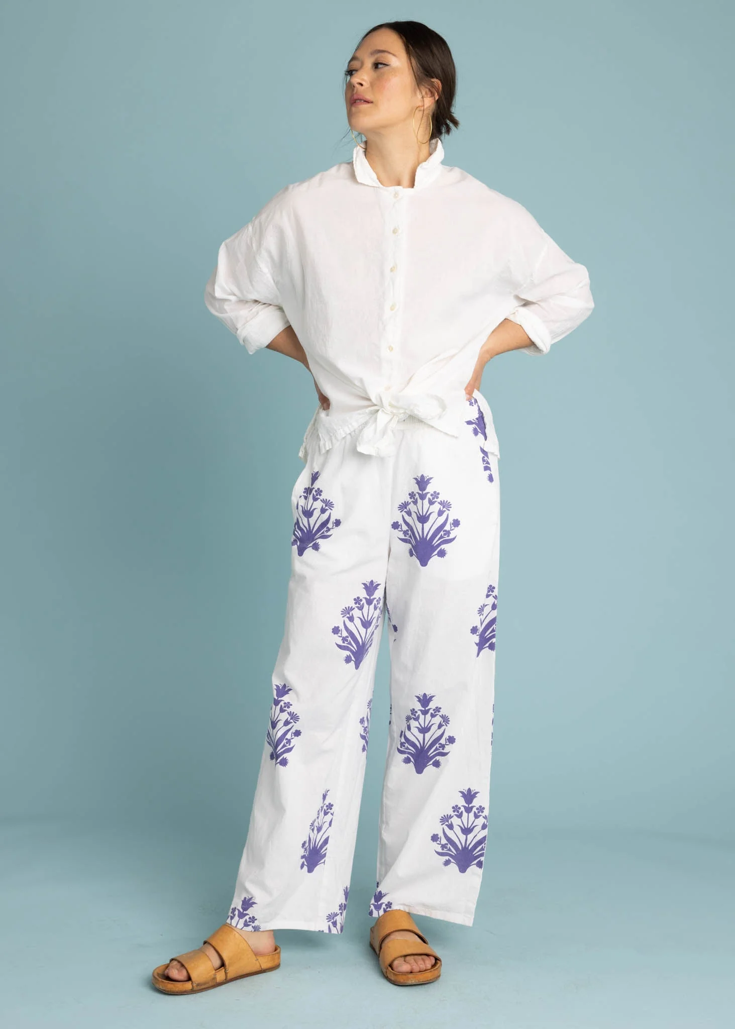 Shore Pant - Cameo Floral Coastal Purple - Image 14