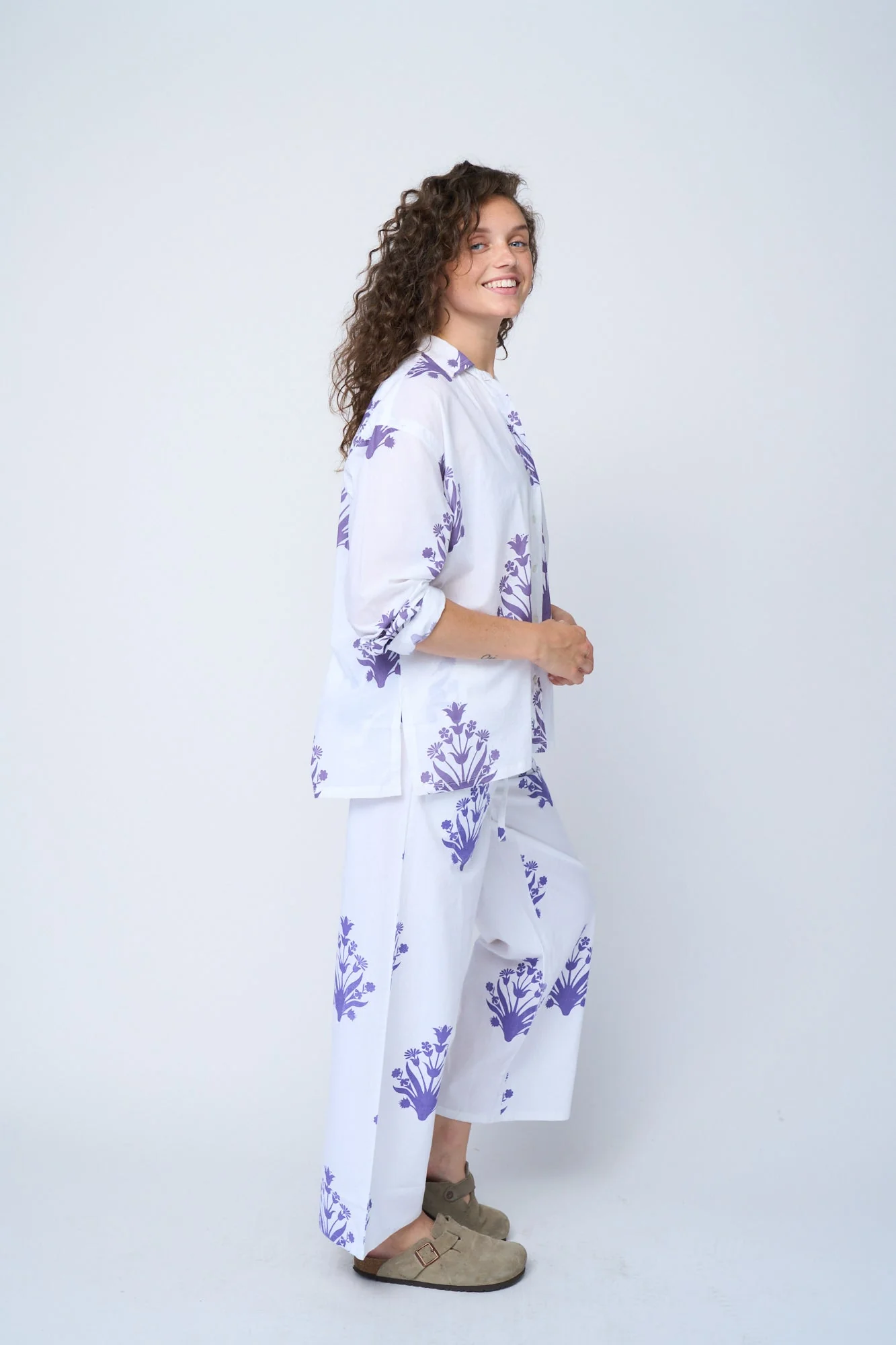 Shore Pant - Cameo Floral Coastal Purple - Image 6
