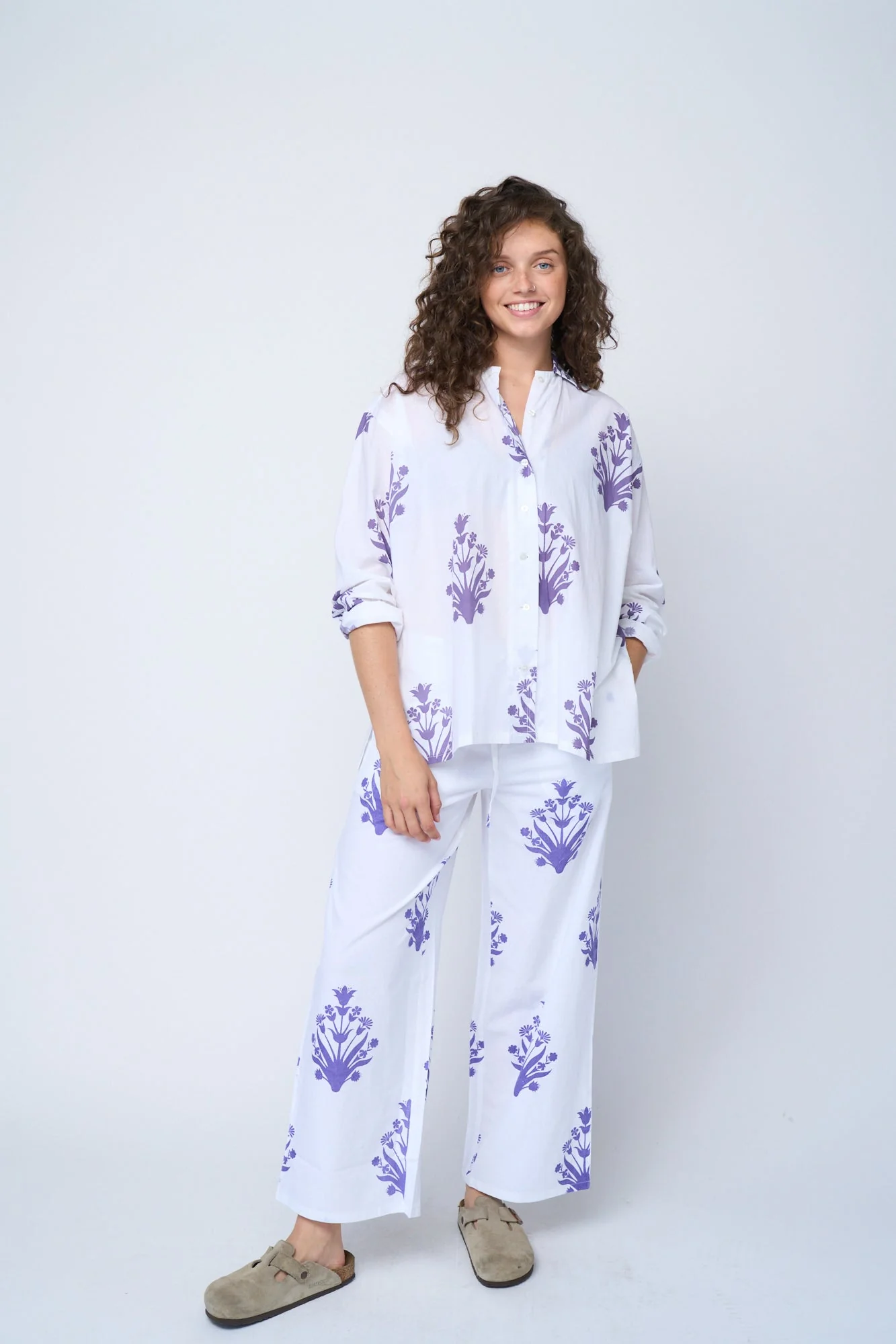 Shore Pant - Cameo Floral Coastal Purple - Image 7